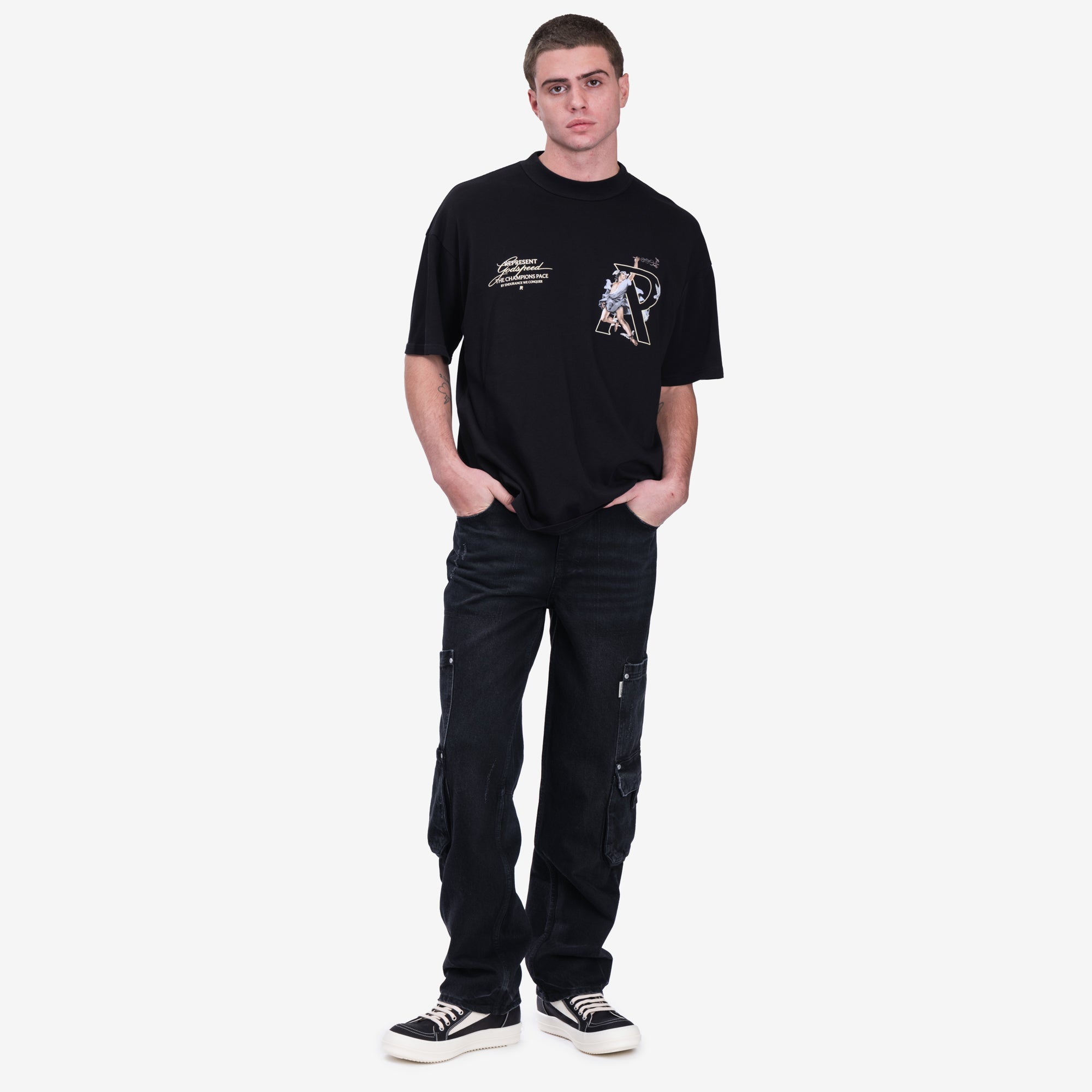 Represent Hermes T-Shirt Jet Black - 2