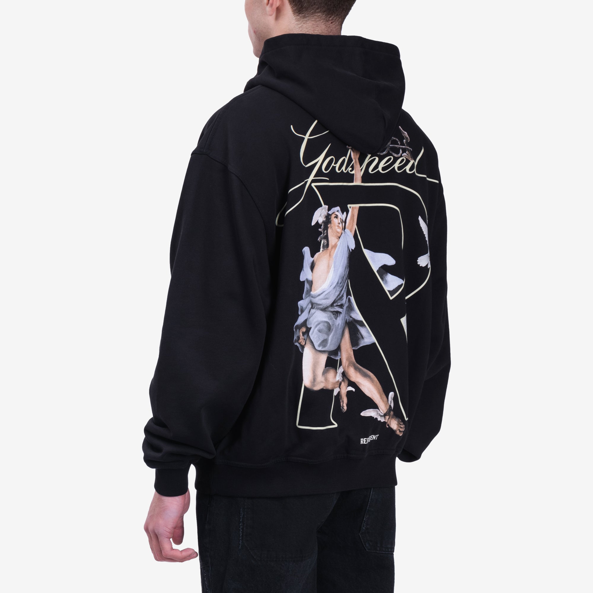 Represent Hermes Zip Hoody Jet Black - 4