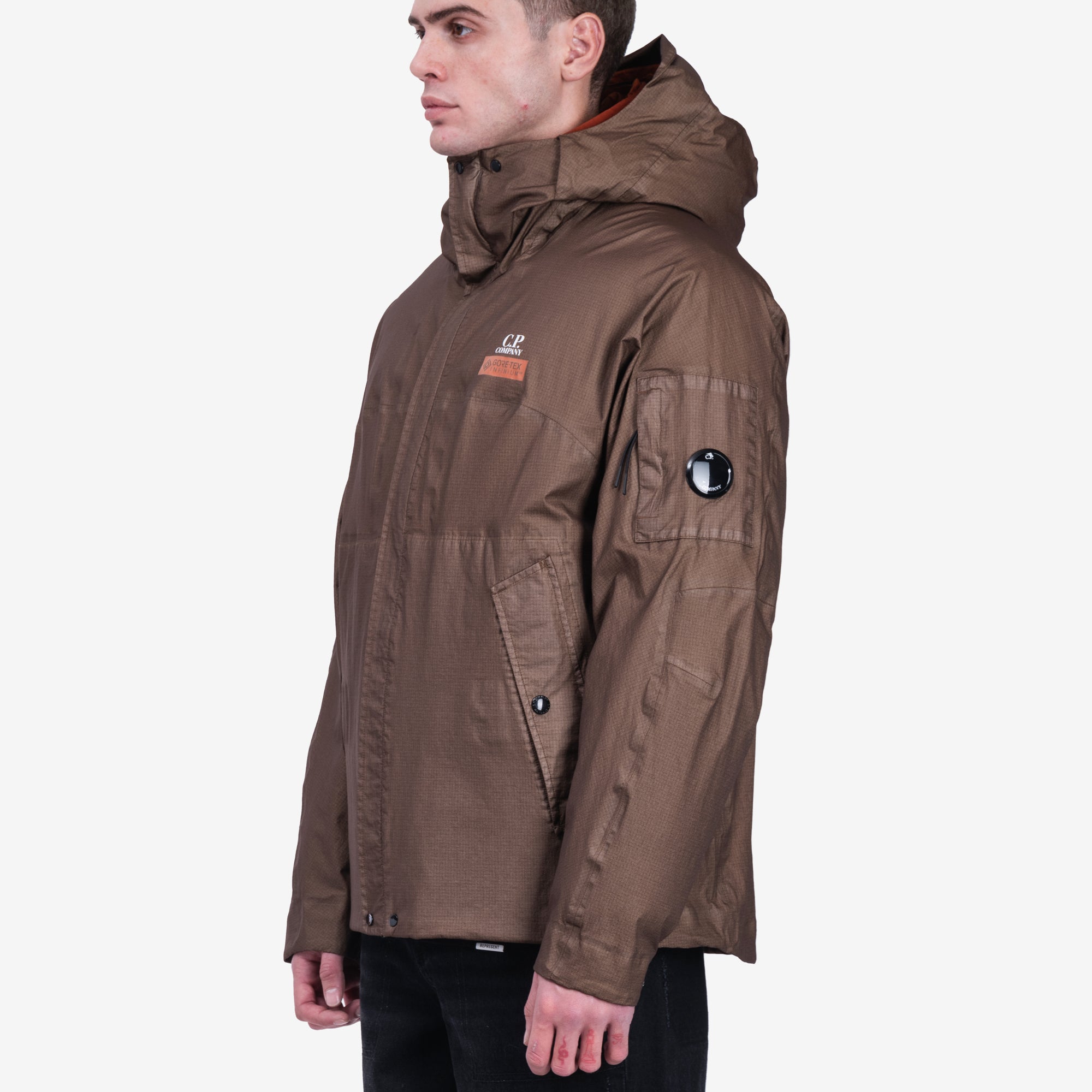 C.P. Company Gore G - Type Reversible Down Jacket Bombay Brown - 3