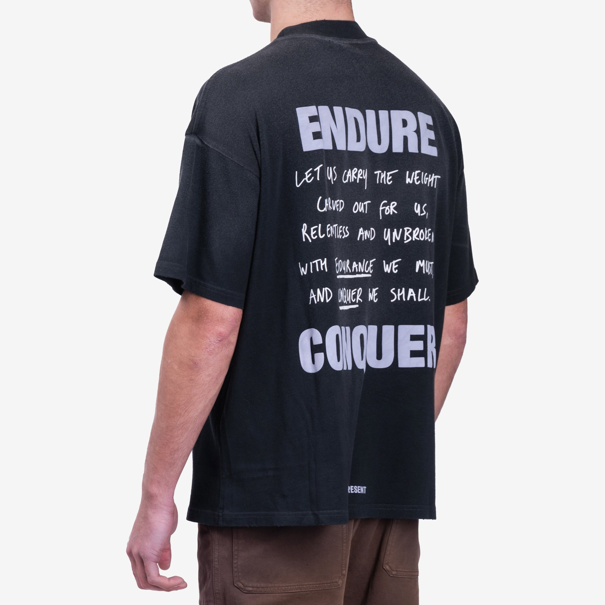 Represent Atlas T-Shirt Stained Black - 4