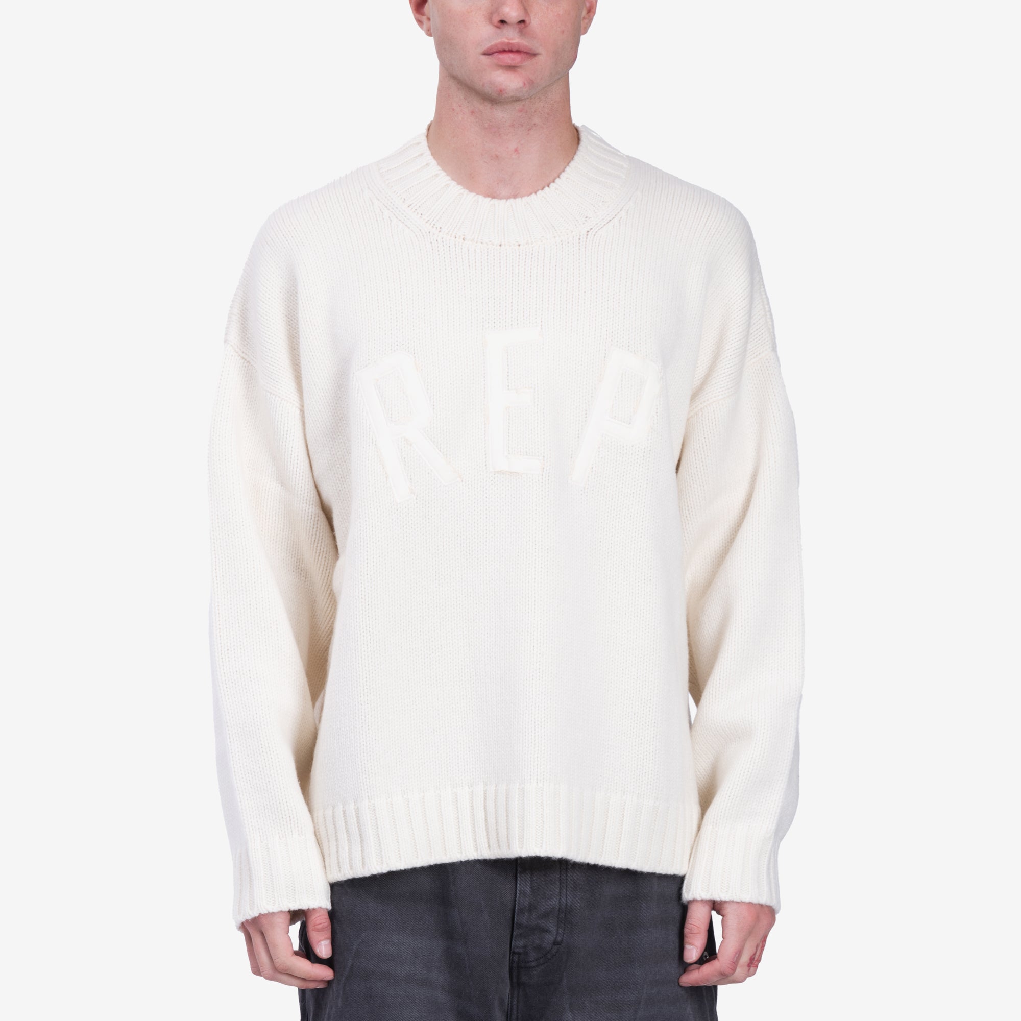 Represent Rep Sweater Oat - 1