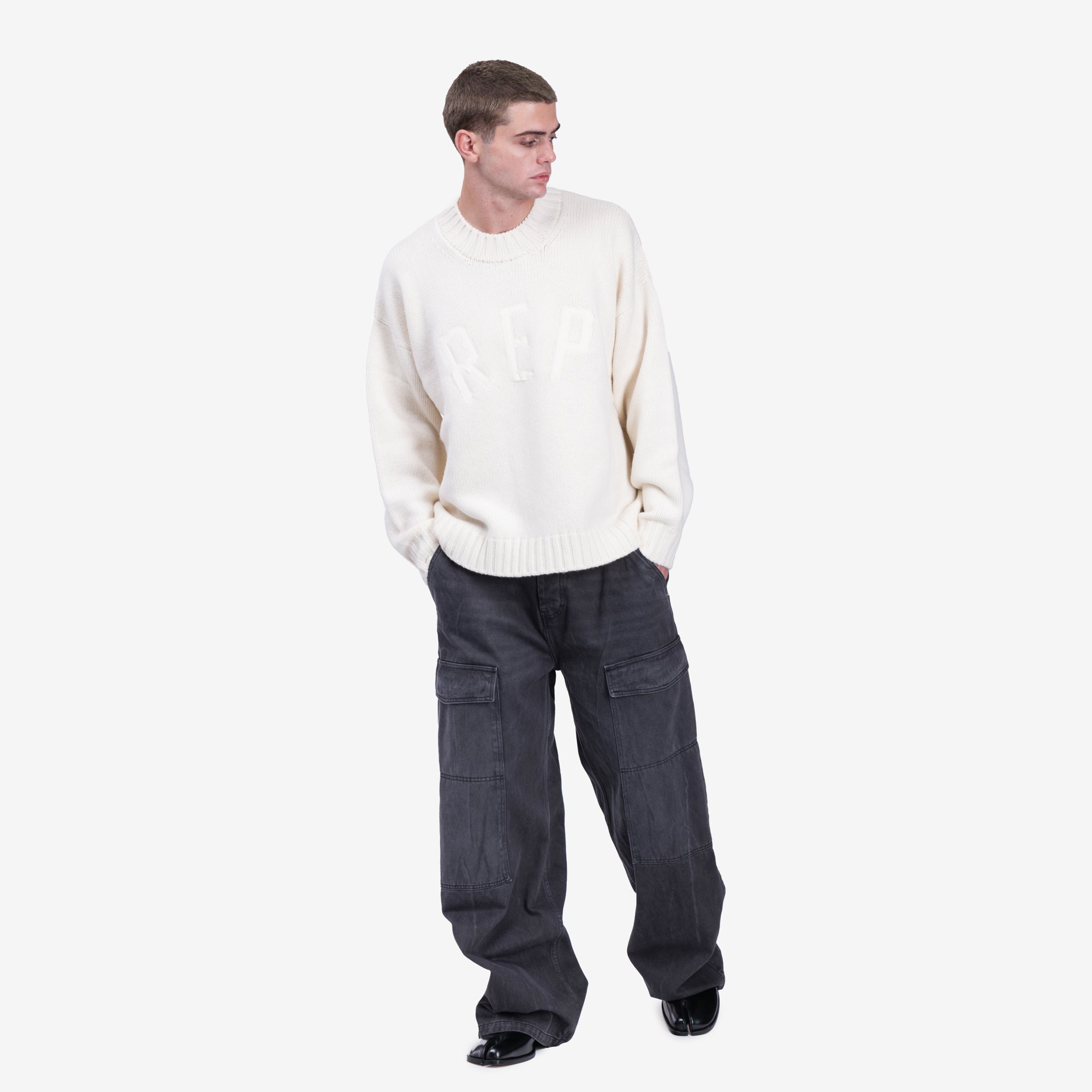 Represent Rep Sweater Oat - 4