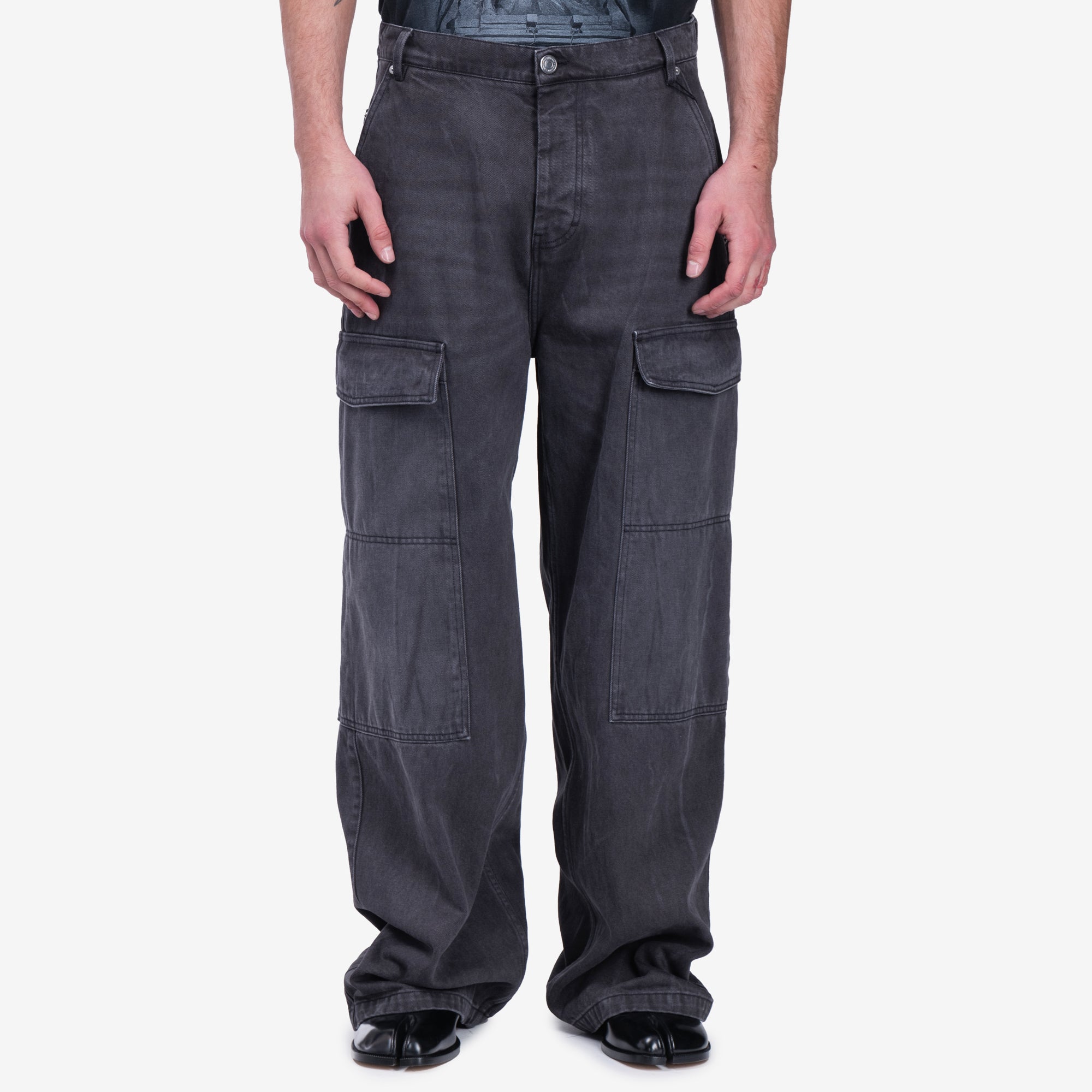AMI Worker Baggy Jeans Black - 1