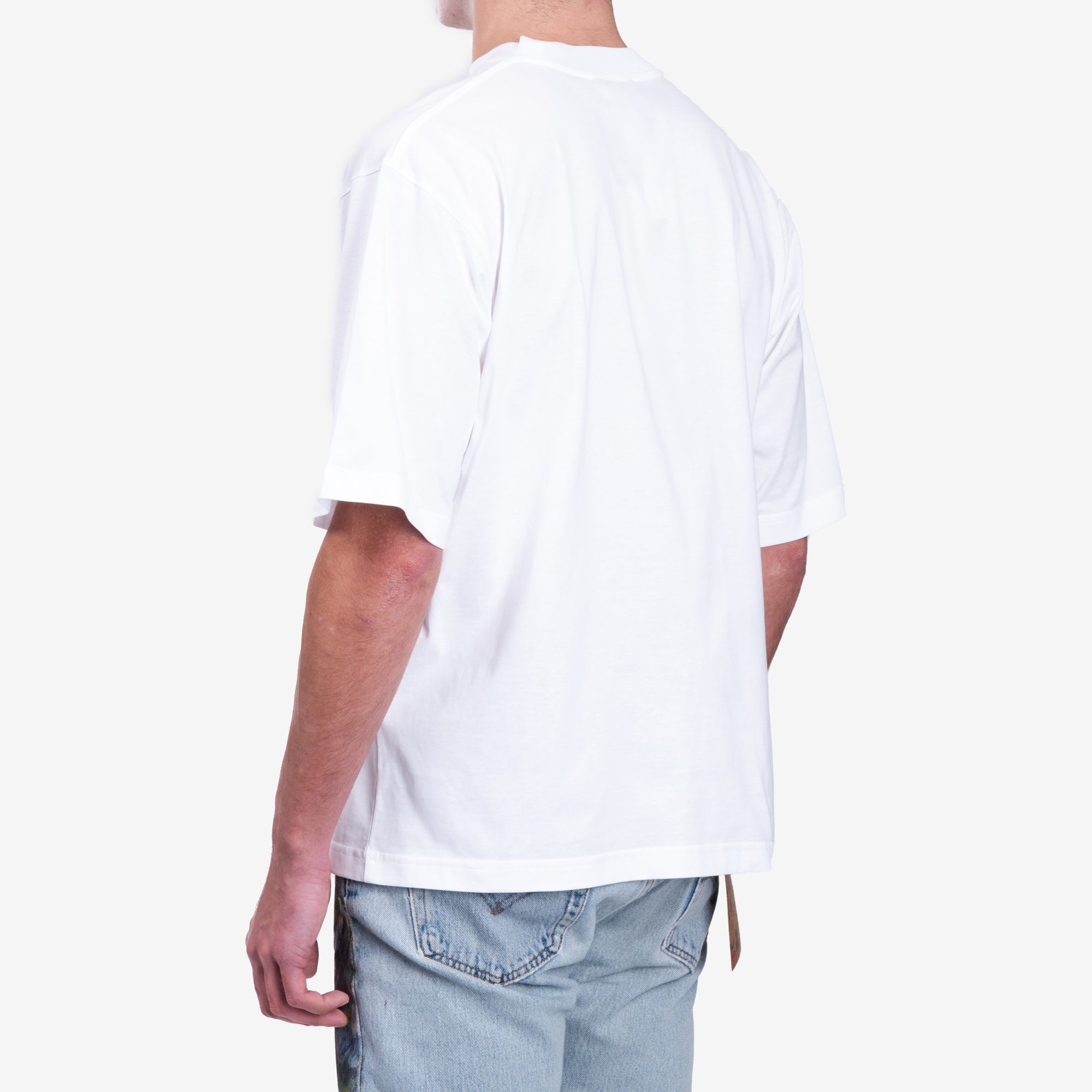 MARNI Scribble Logo T-Shirt Lily White - 4