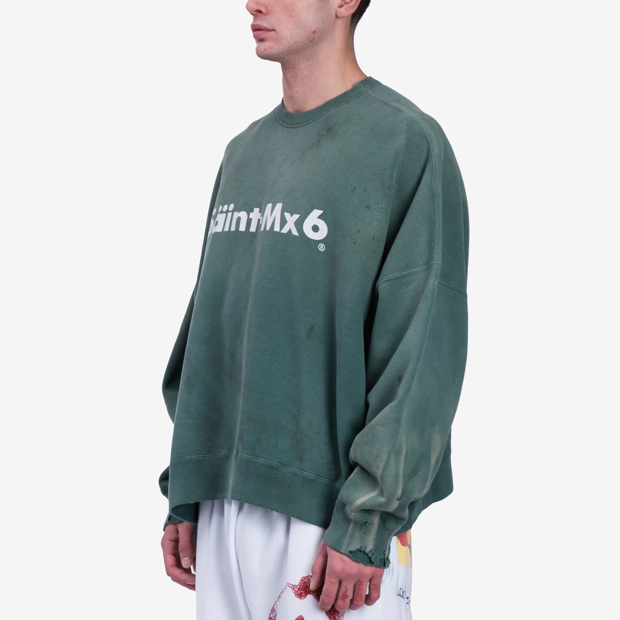 Saint Mxxxxxx Mens Youth Sweatshirt in Green