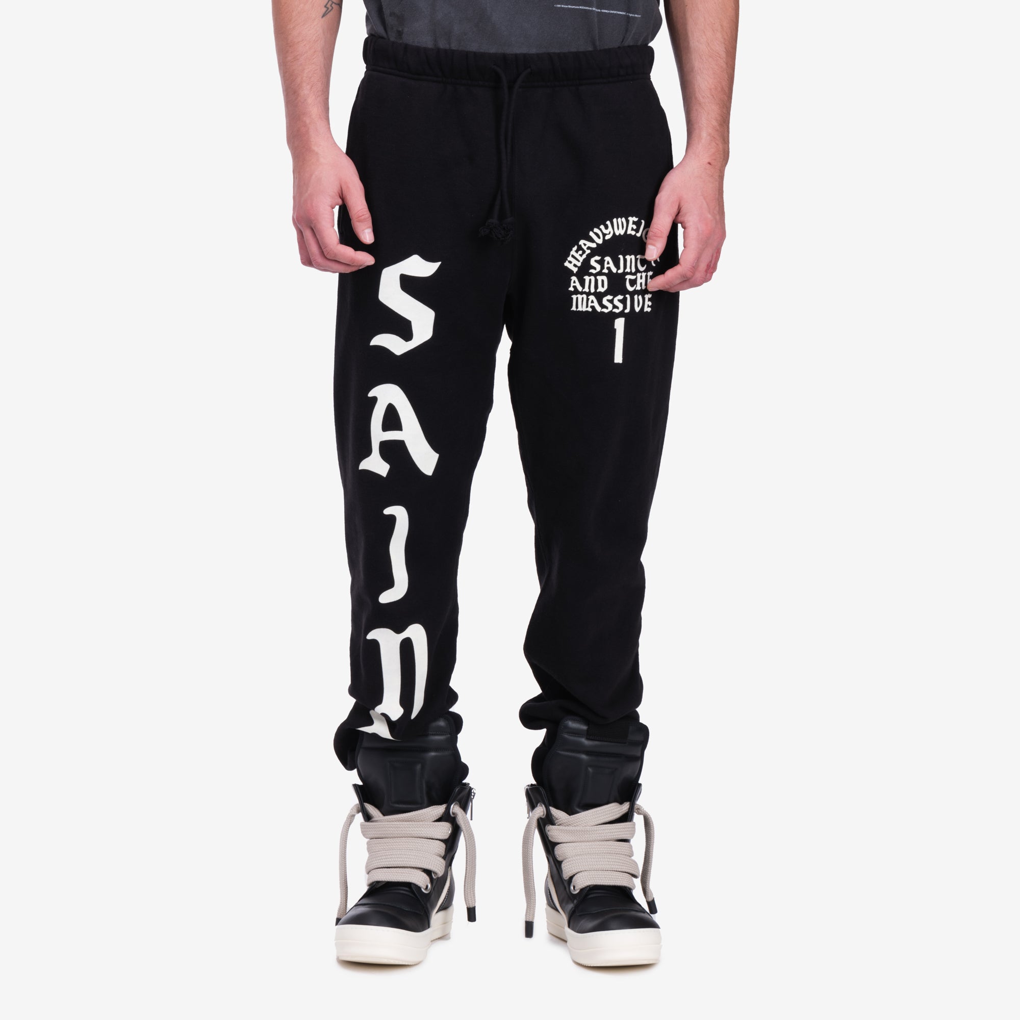 Saint Mxxxxxx Its Saint Sweatpants Black - 1