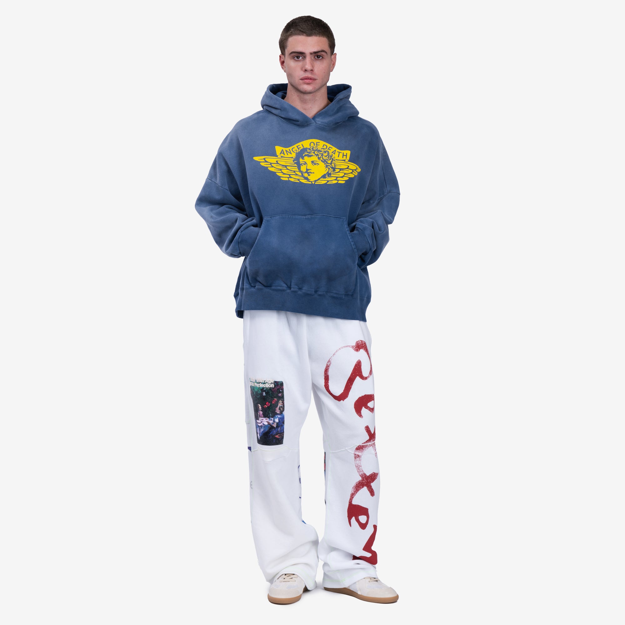 Saint Mxxxxxx Angel Hoody Navy - 2