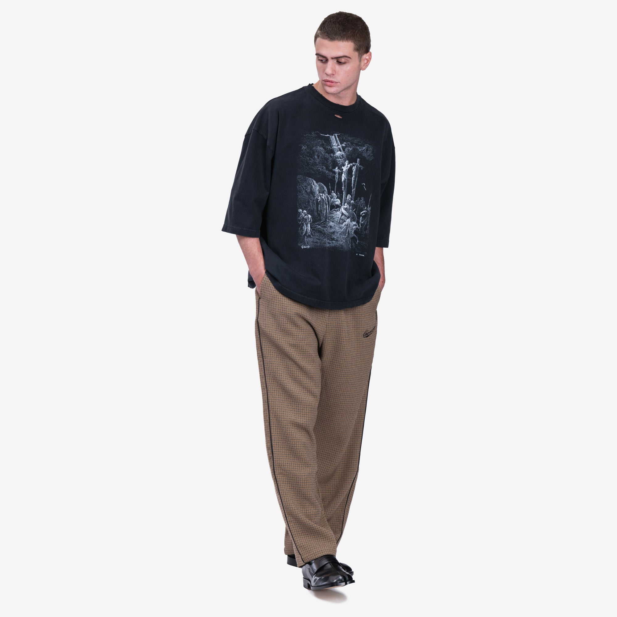 Photo of Willy Chavarria Crucifixion Buffalo T-Shirt - 2