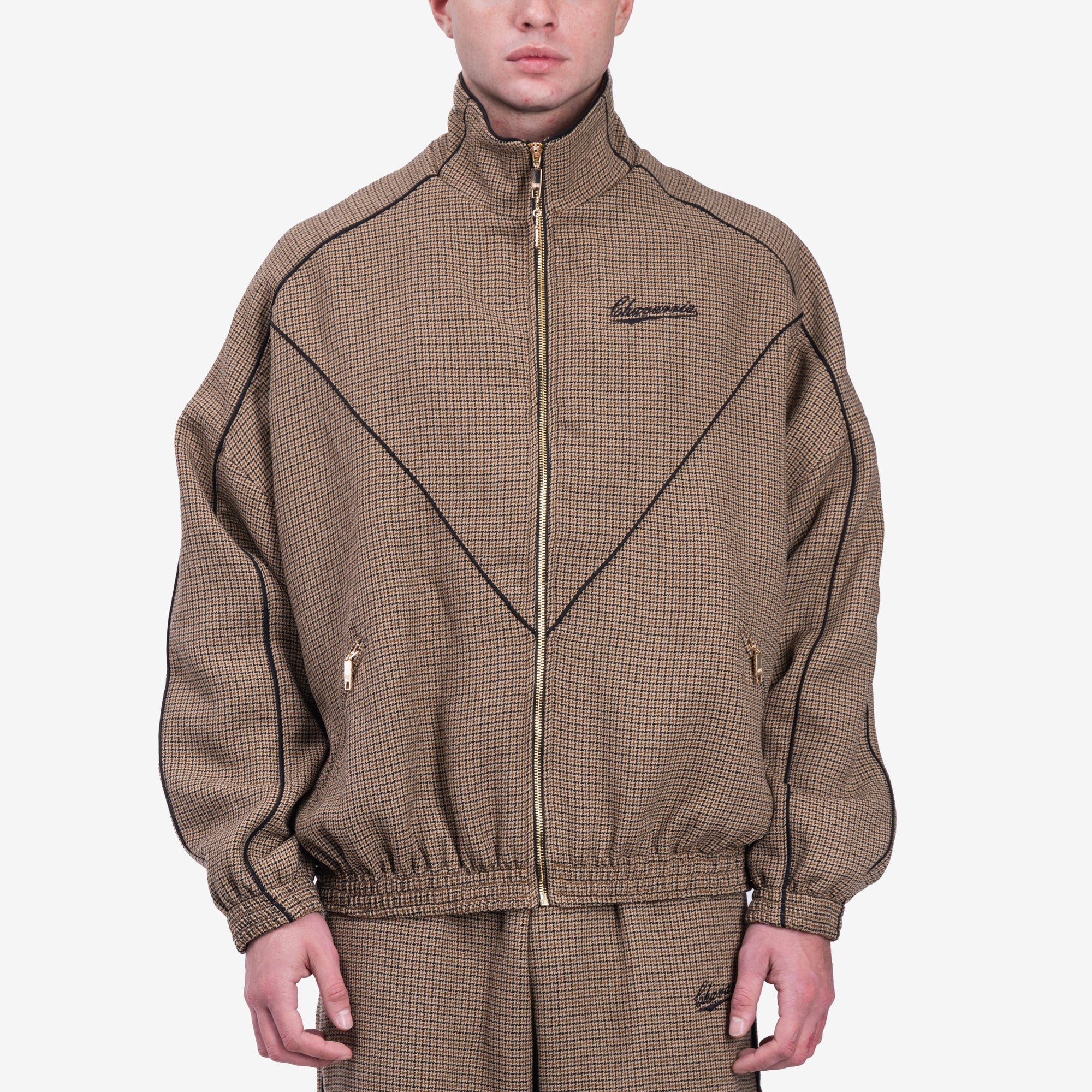 Willy Chavarria Ruff Rider Track Jacket Gold - 1