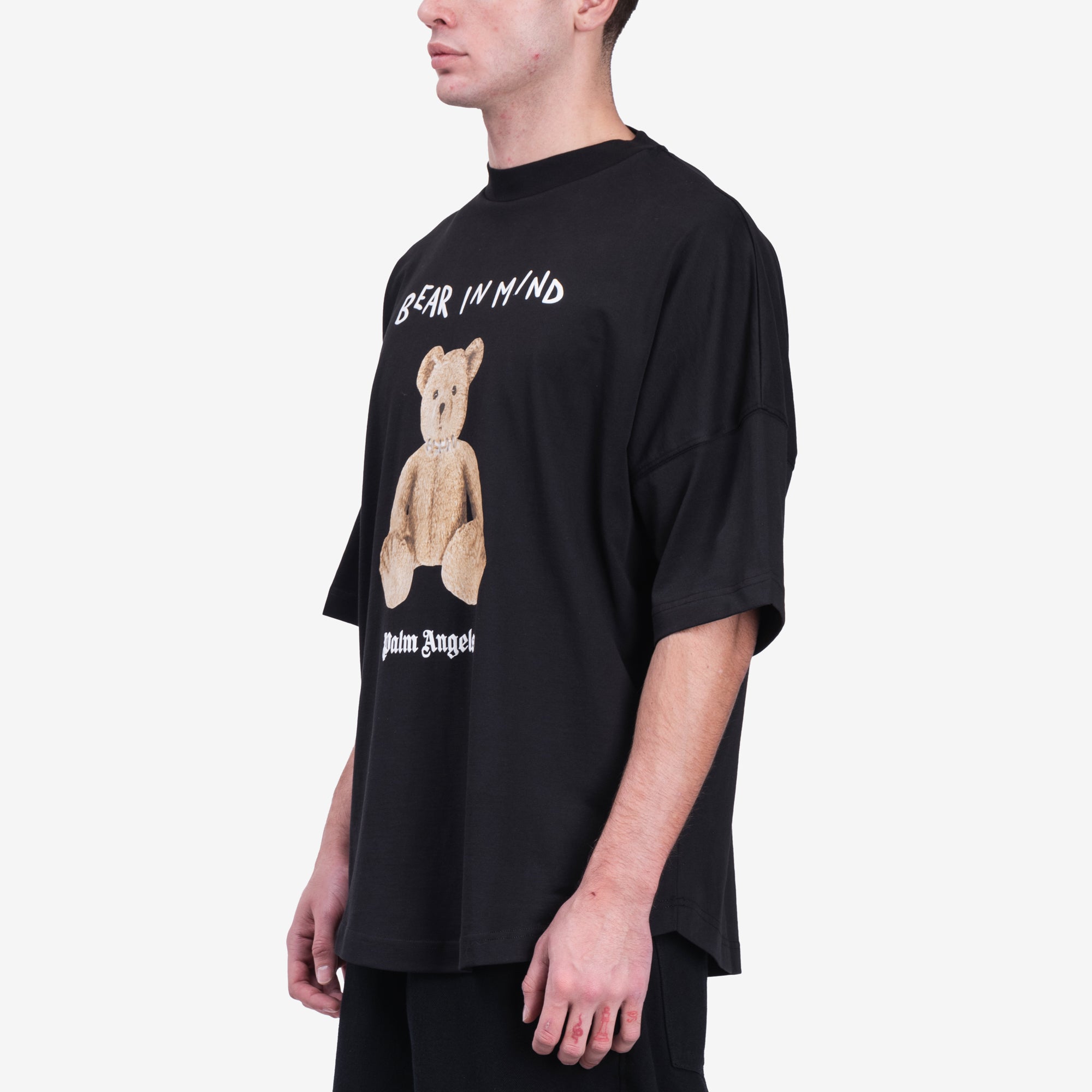 Palm Angels Bear in Mind Over T-Shirt Black - 3