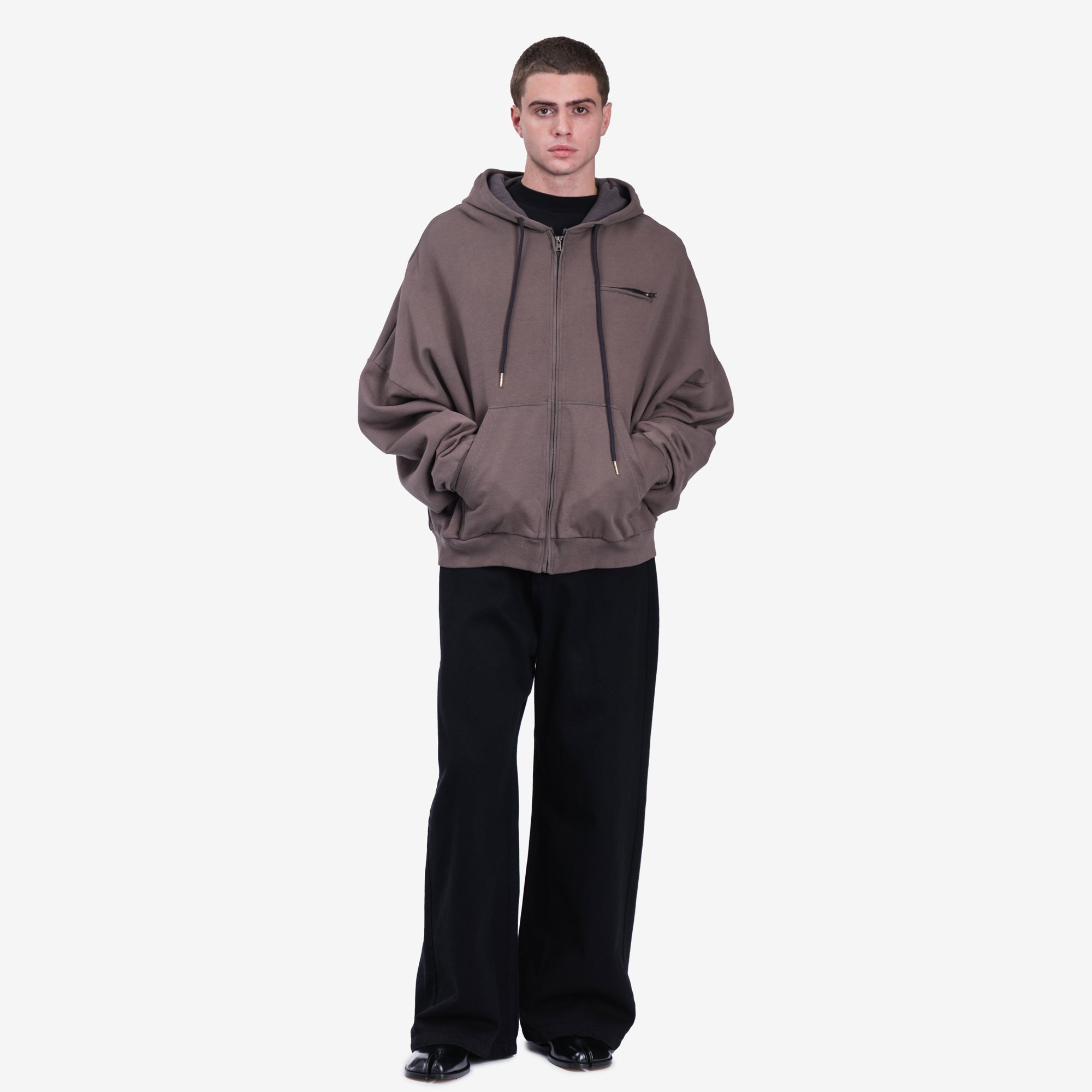 Willy Chavarria Bomber Hoody Pavement - 2