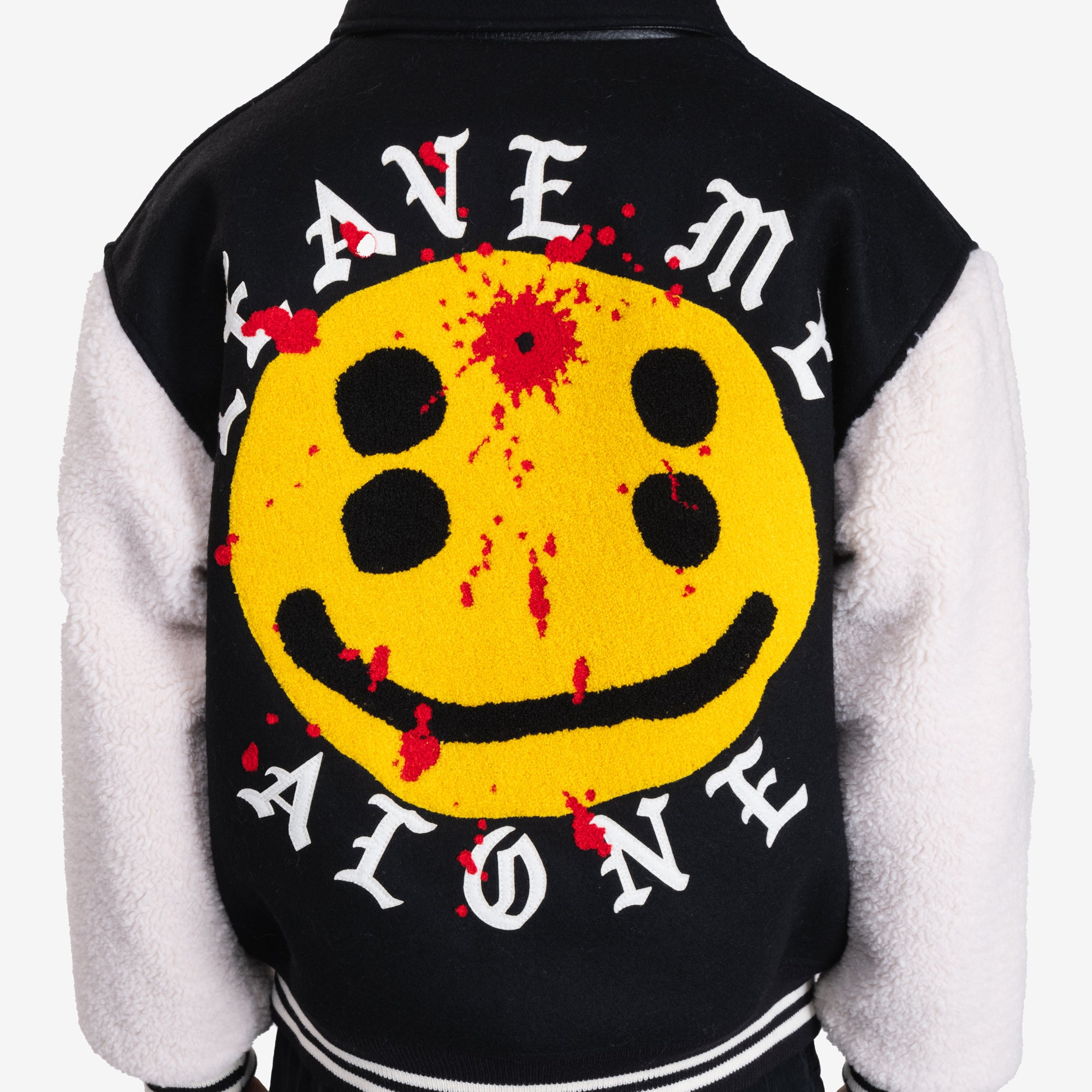 Saint Mxxxxxx CPFM Smile Varsity Jacket Black - 6