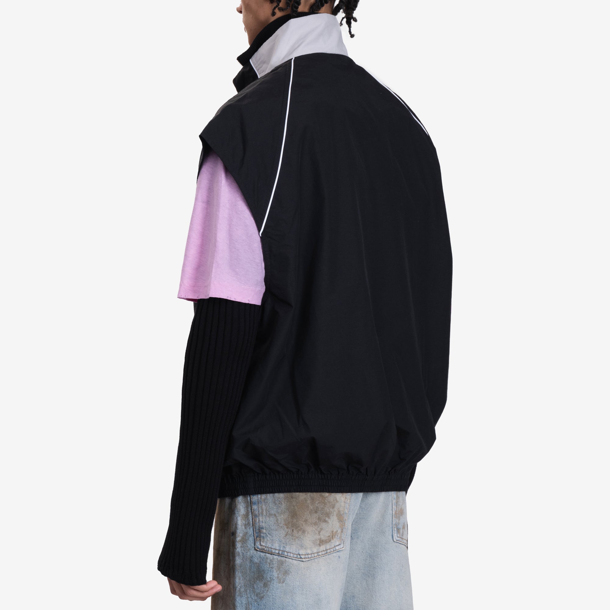 Acne Studios Sleeveless Track Jacket Black - 4