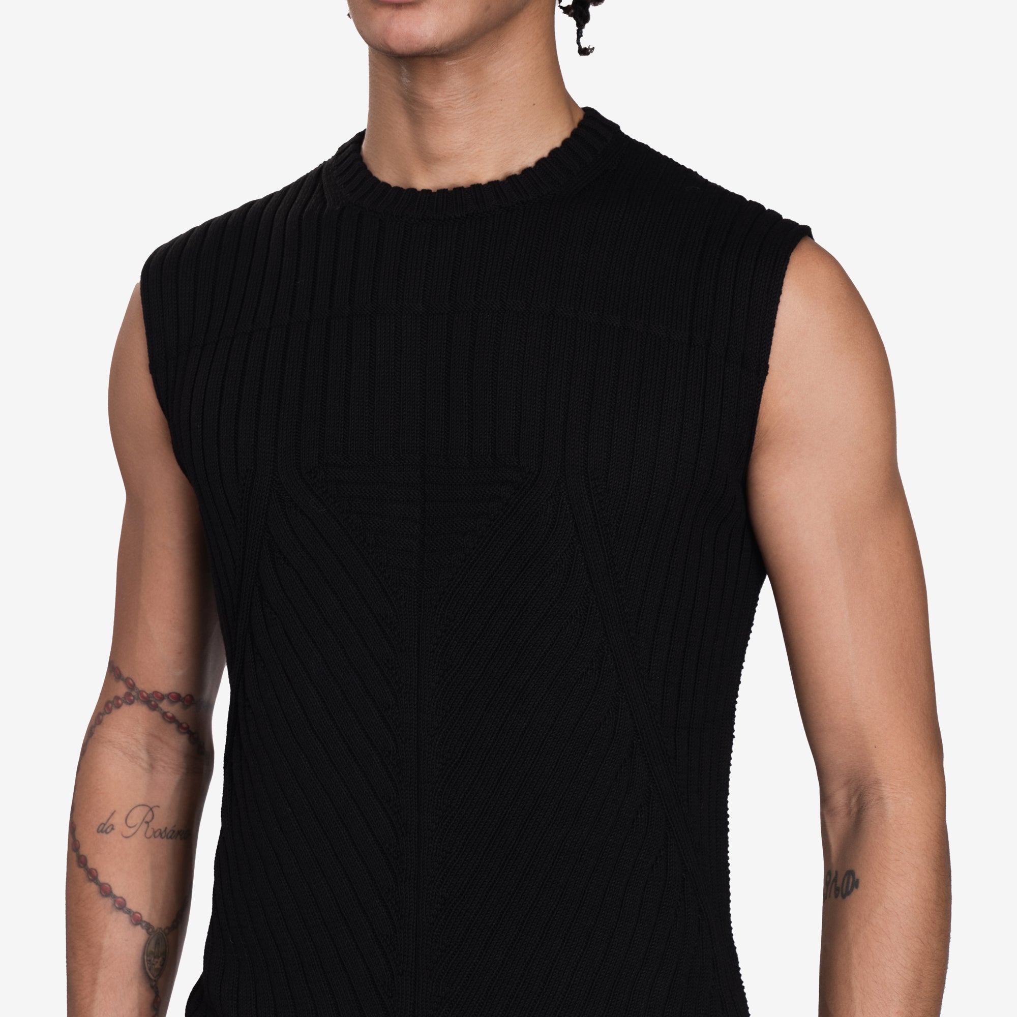 Rick Owens Knit Vest Black - 5