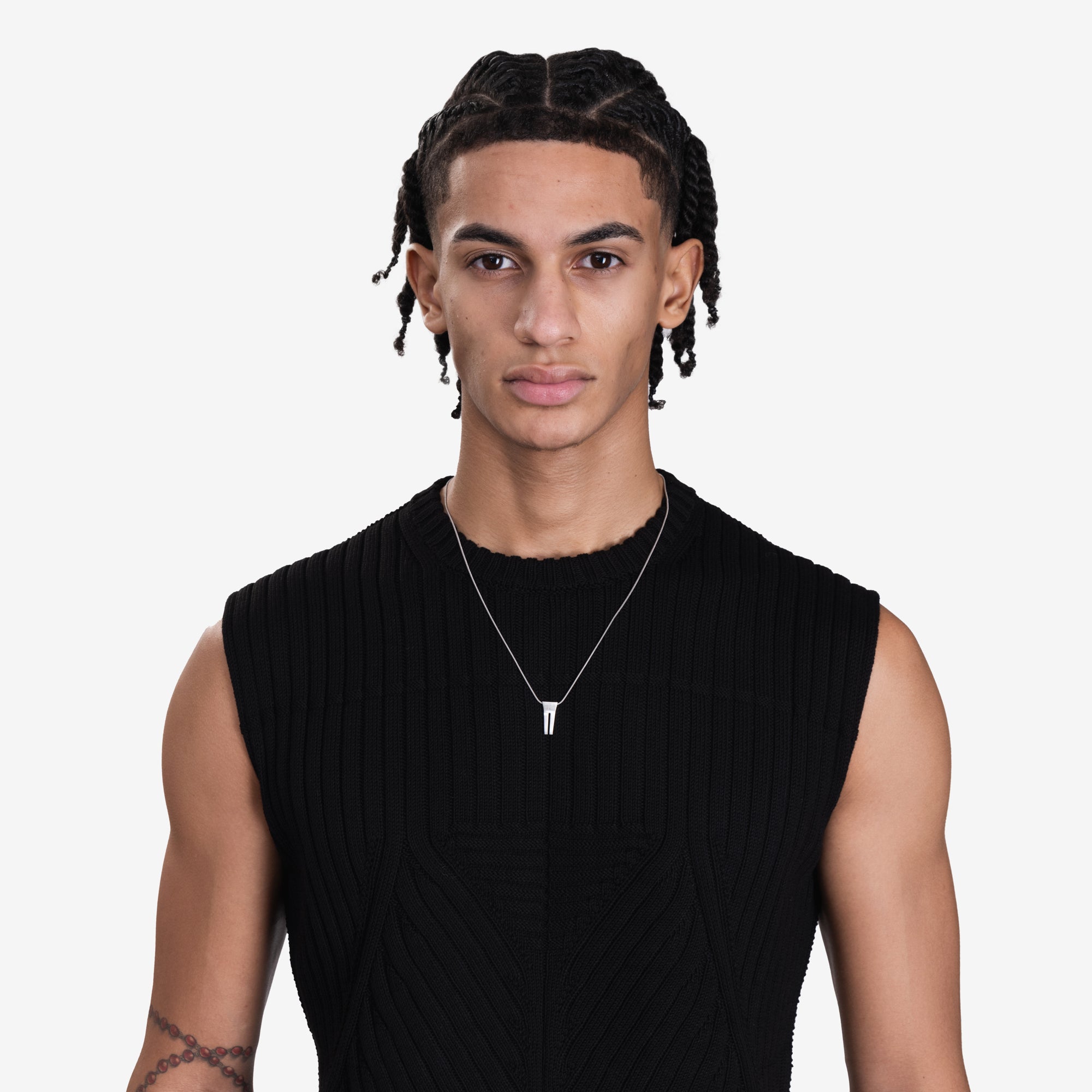 Rick Owens Mini Open Trunk Charm Necklace Palladio - 2