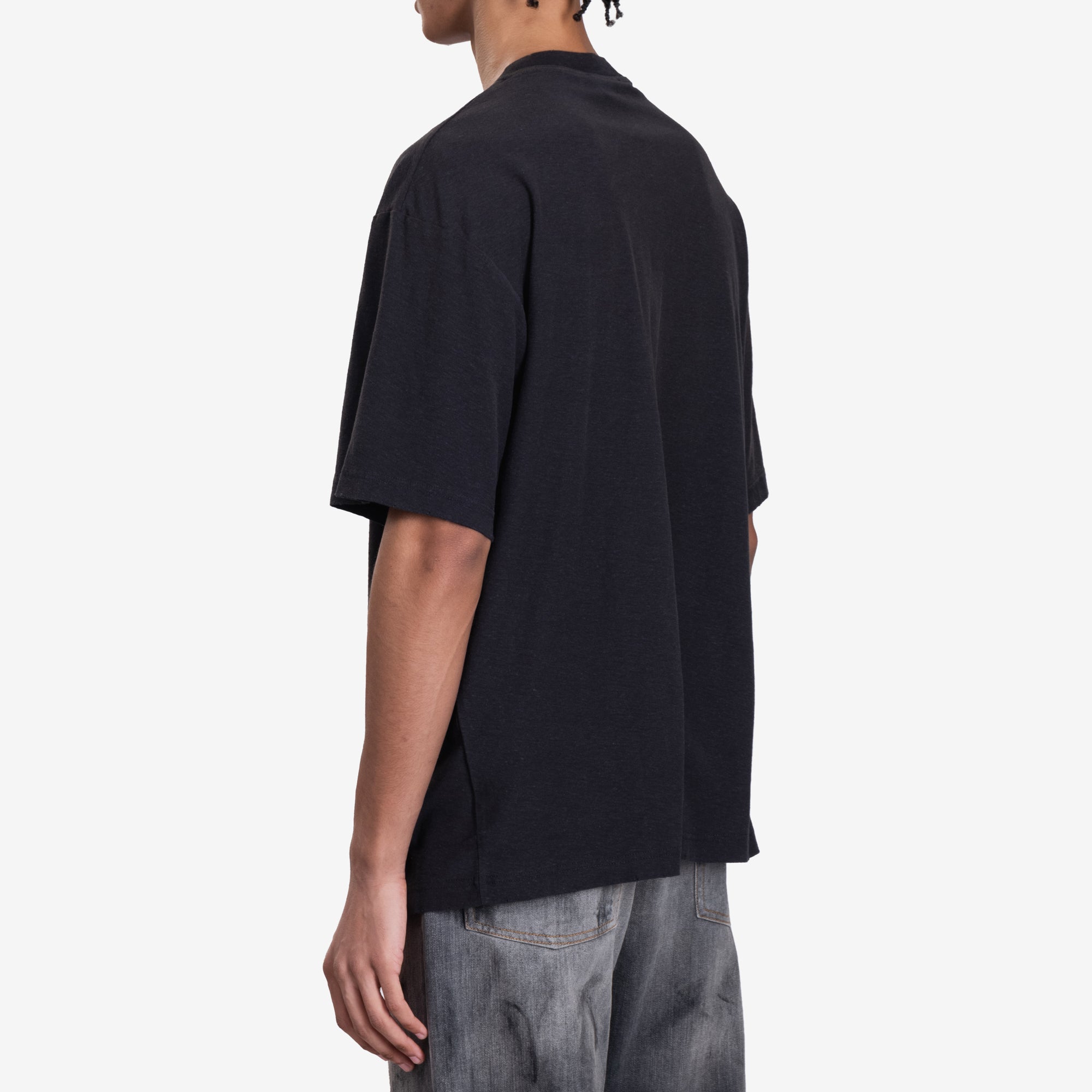 Acne Studios Logo Stamp T-Shirt Faded Black - 4