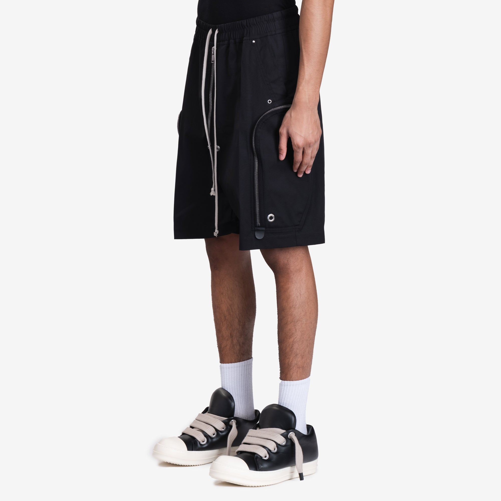 Rick Owens Mens Bauhaus Bela Shorts in Black