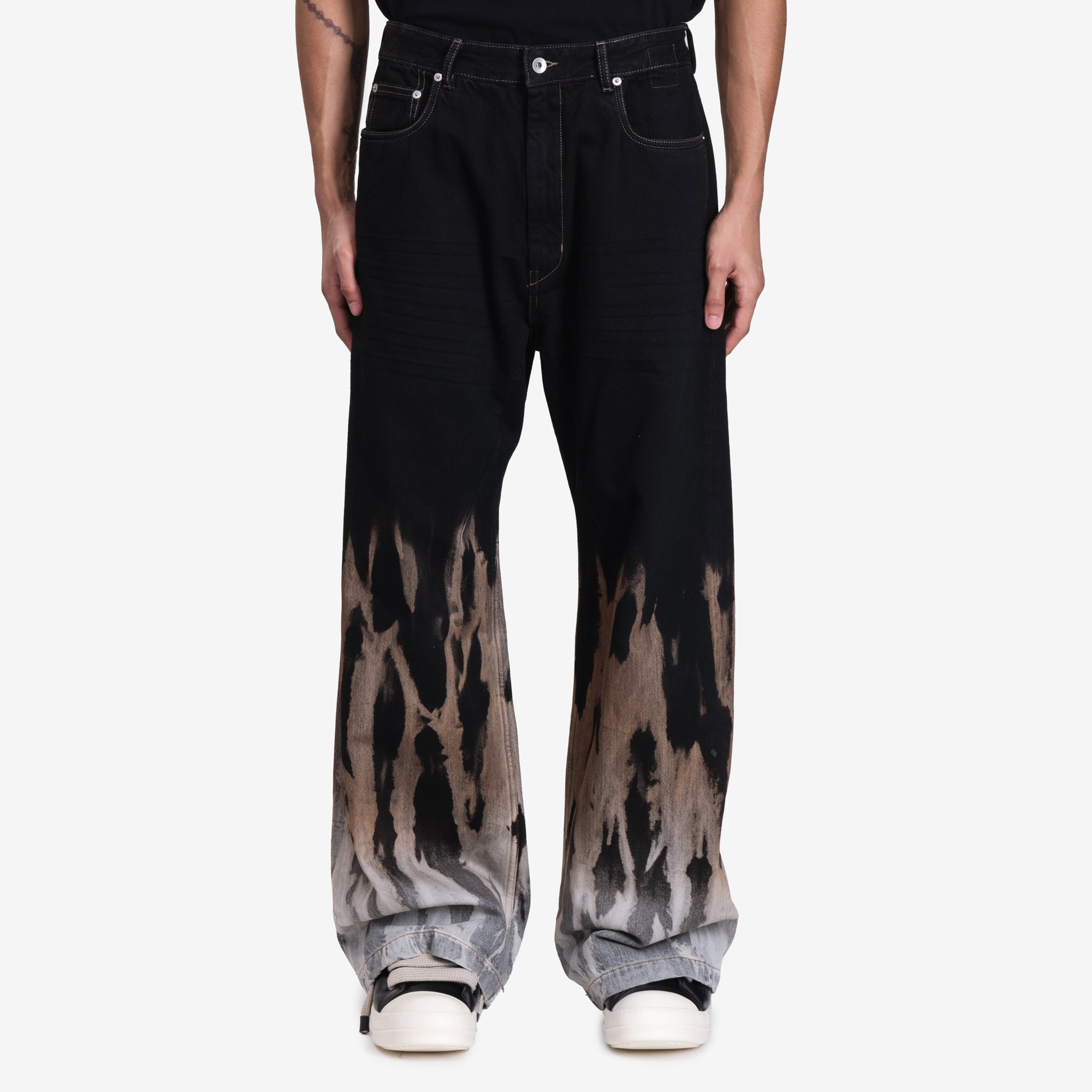 希少Rick Owens DRKSHDW \"GETH CUT JEANS\" 28 Rick Owens DRKSHDW Geth Jeans - Made In Japan 16oz Black/Black