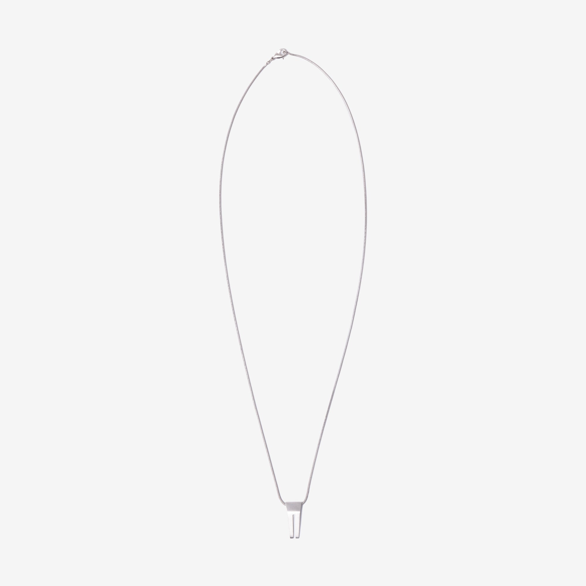 Rick Owens Mini Open Trunk Charm Necklace Palladio - 1