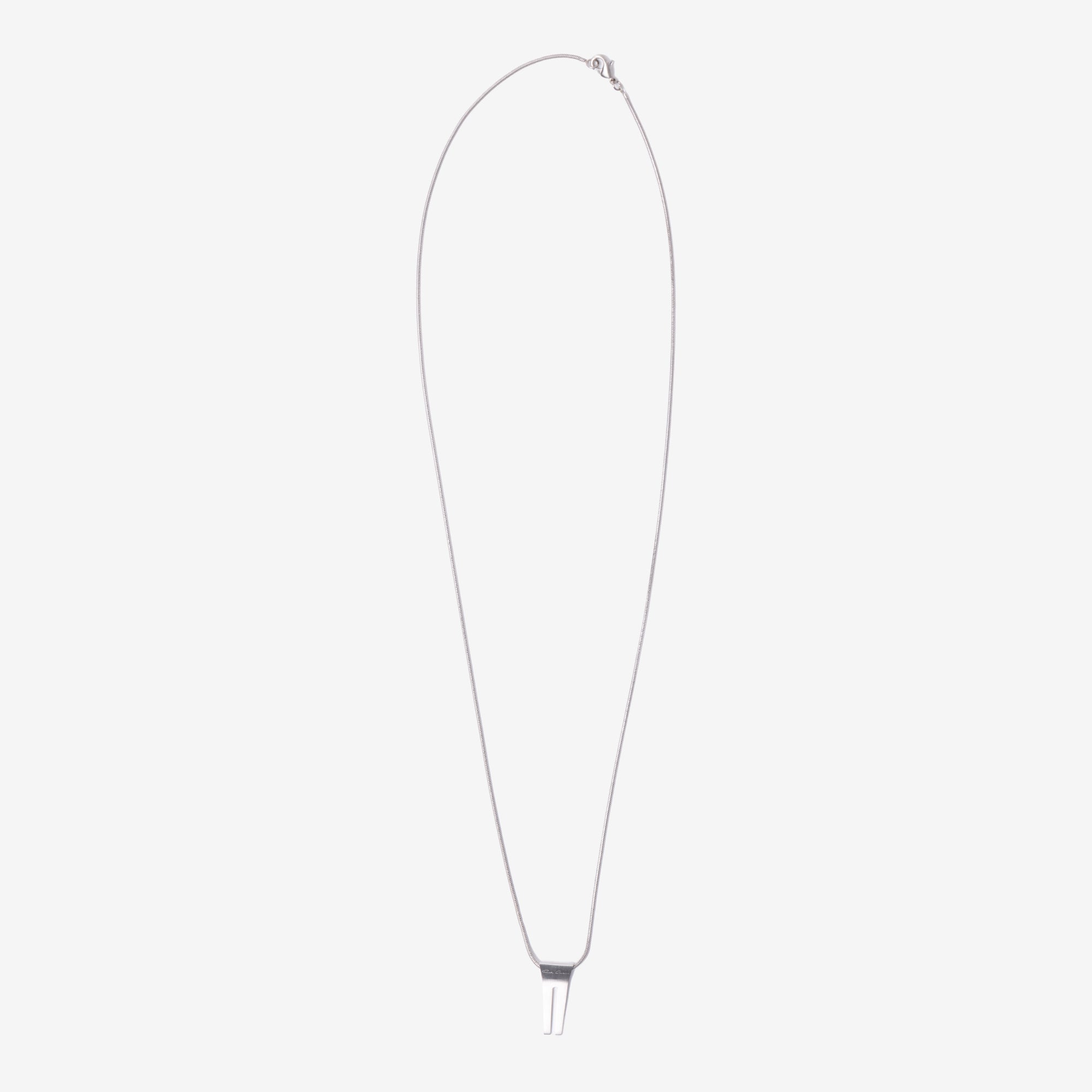 Rick Owens Mini Open Trunk Charm Necklace Palladio - 3