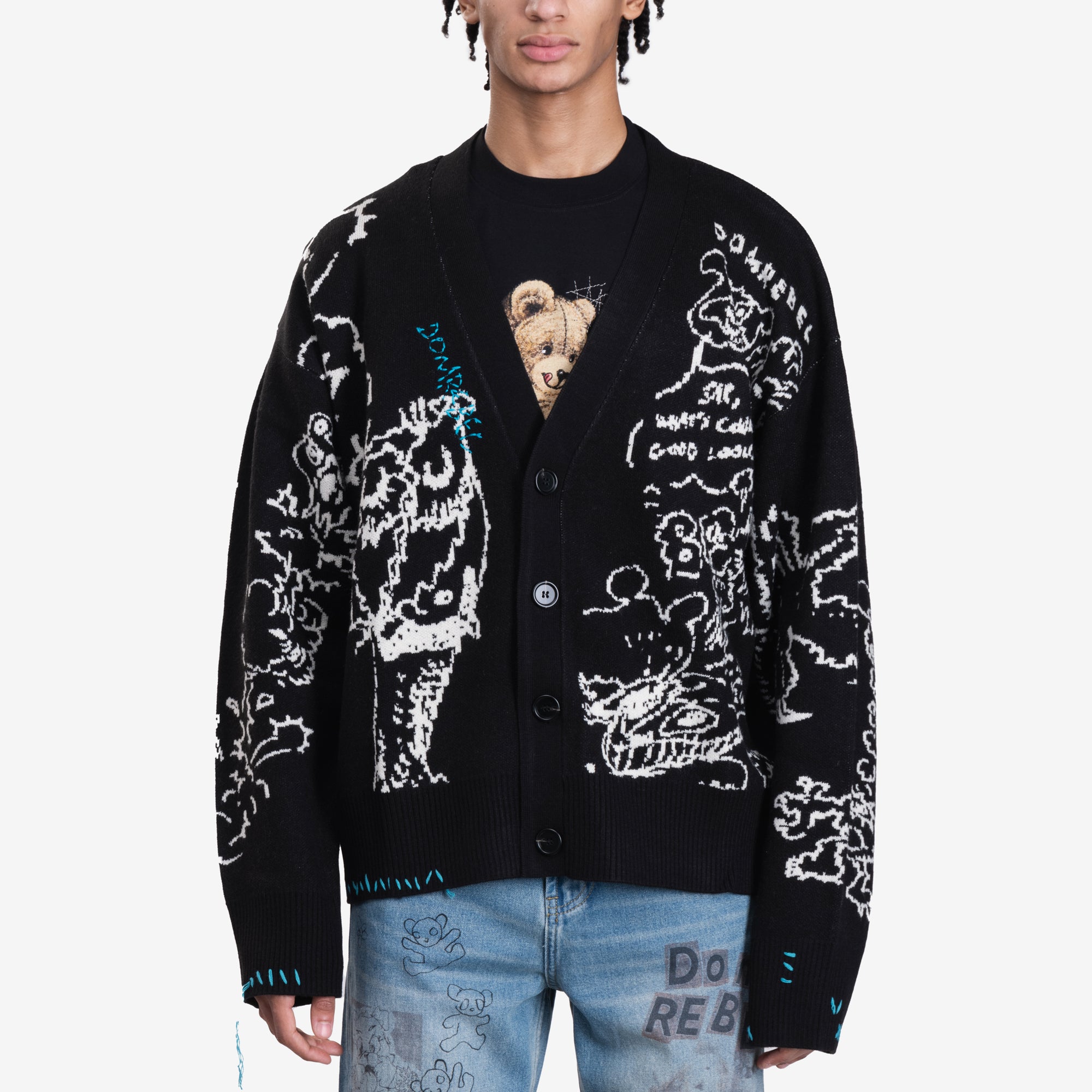 Dom Rebel Utopia Cardigan Black - 1