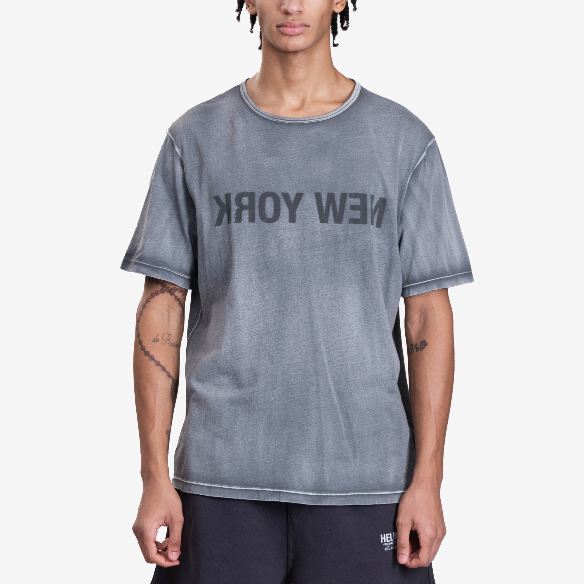 Helmut Lang New York Garment T-Shirt Gunmetal - 1