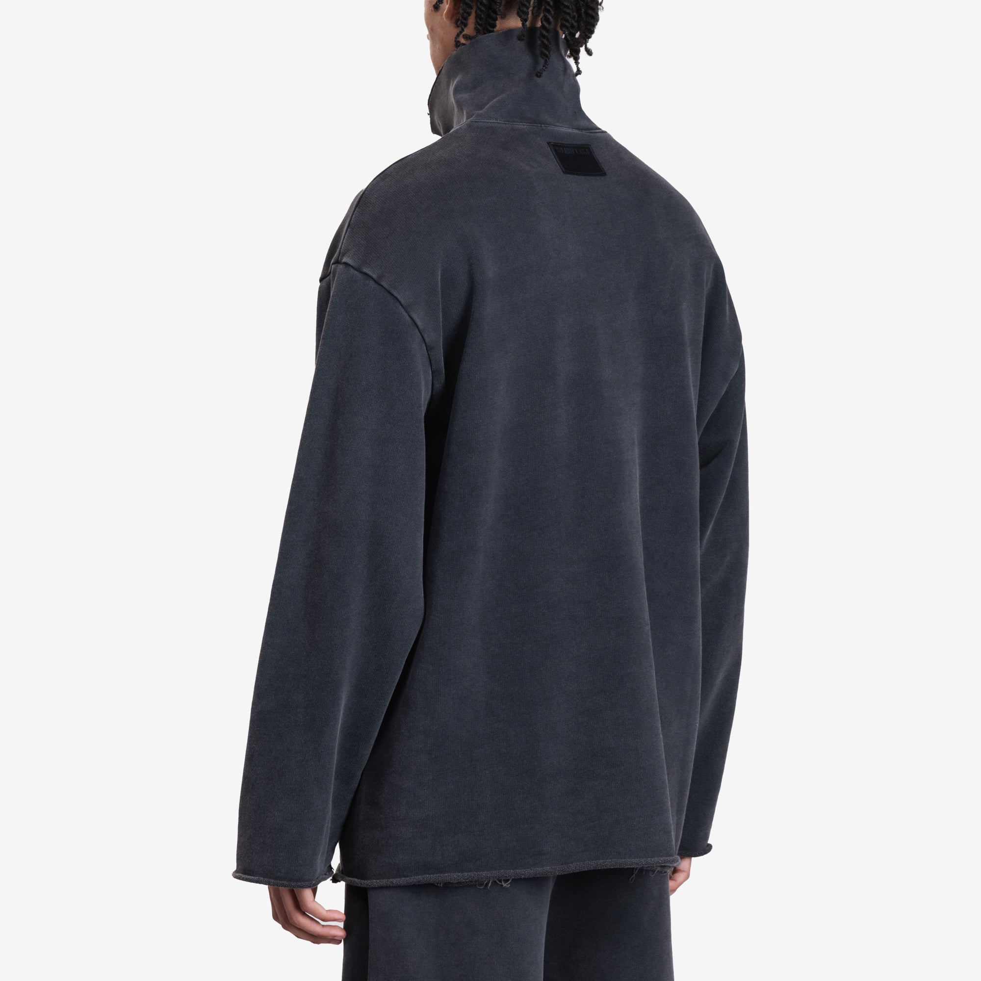 Helmut Lang GD Upstate Quarter Zip Sweatshirt Black - 4