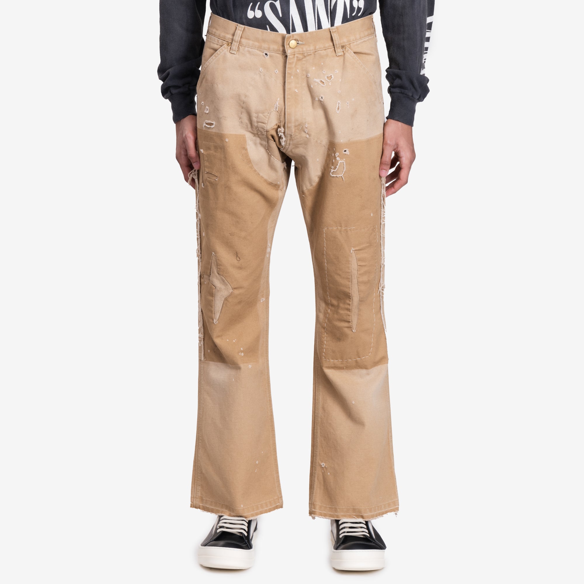 Saint Mxxxxxx Double Knee Carpenter Pants Beige - 1