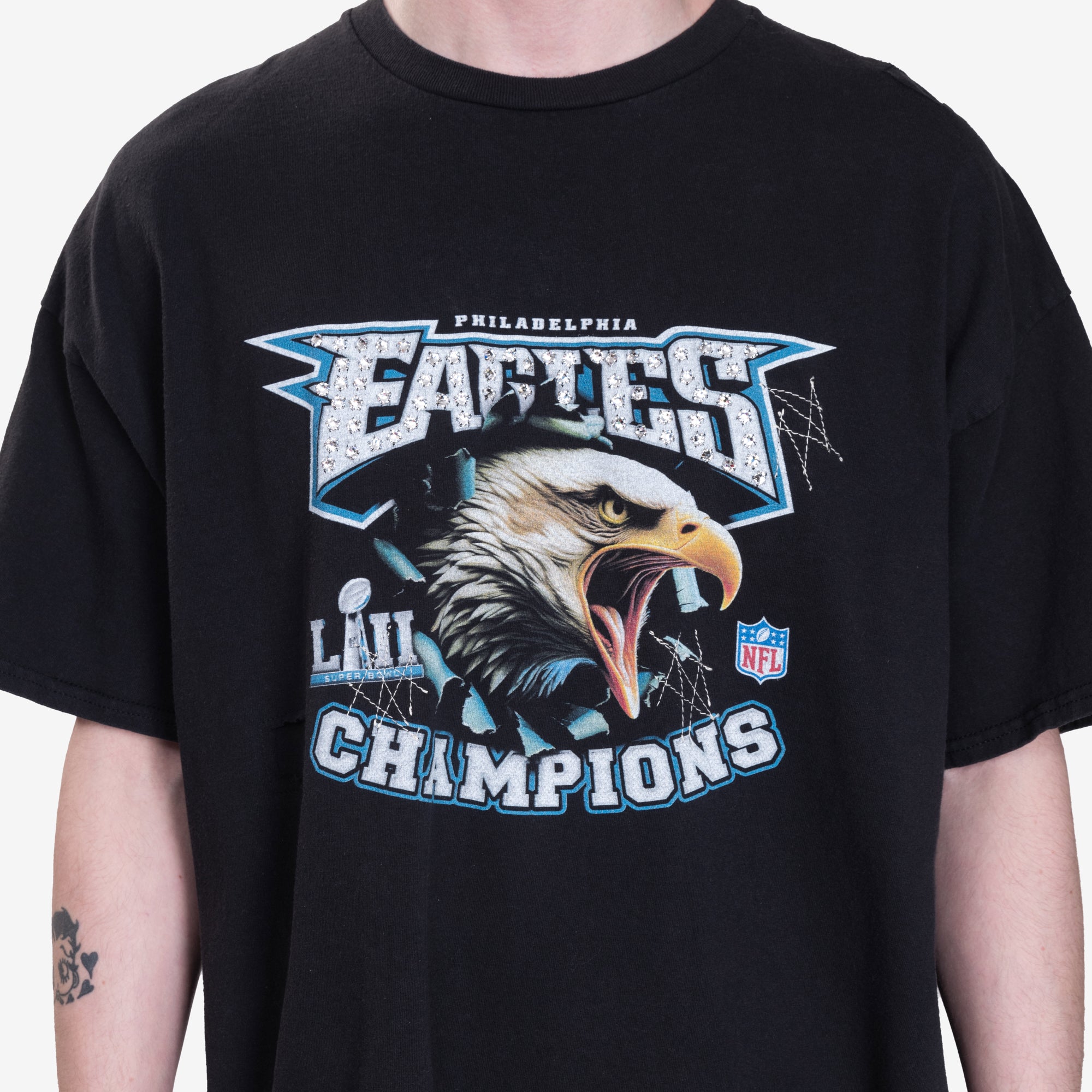 Dom Rebel Eagles Vintage T-Shirt Black - 5