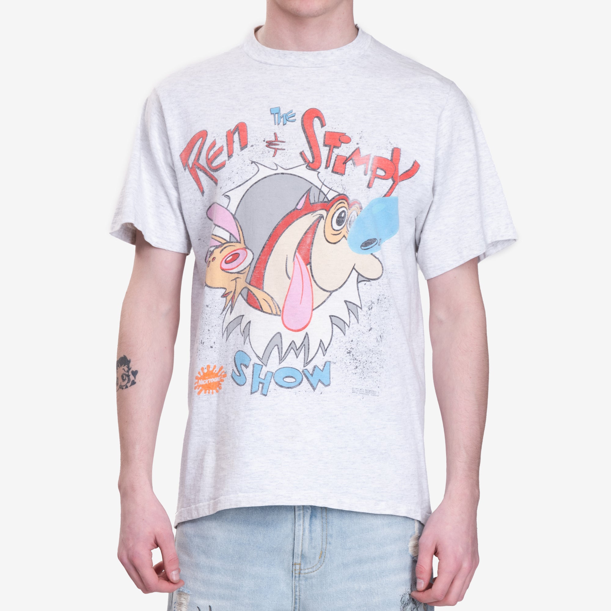 Earthling VIP Ren and Stimpy Vintage T-Shirt White - 1