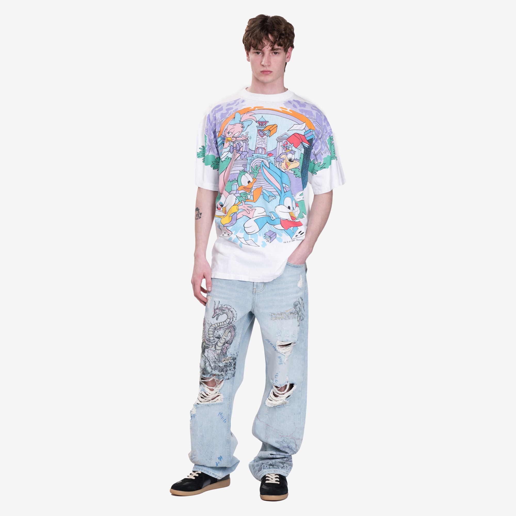 Earthling VIP Tiny Toons Vintage T-Shirt White - 2