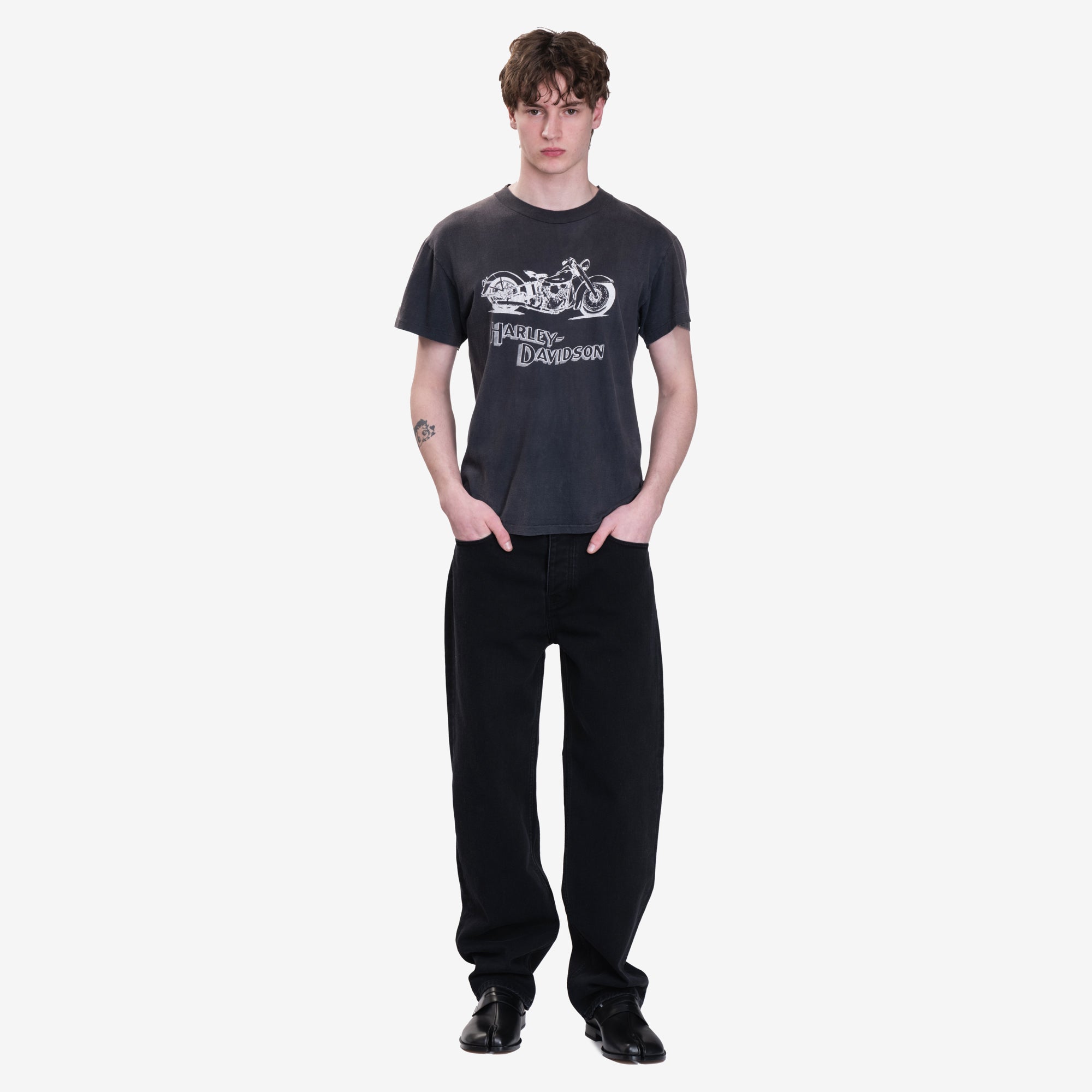 Earthling VIP Harley Davidson Vintage T-Shirt Black - 2