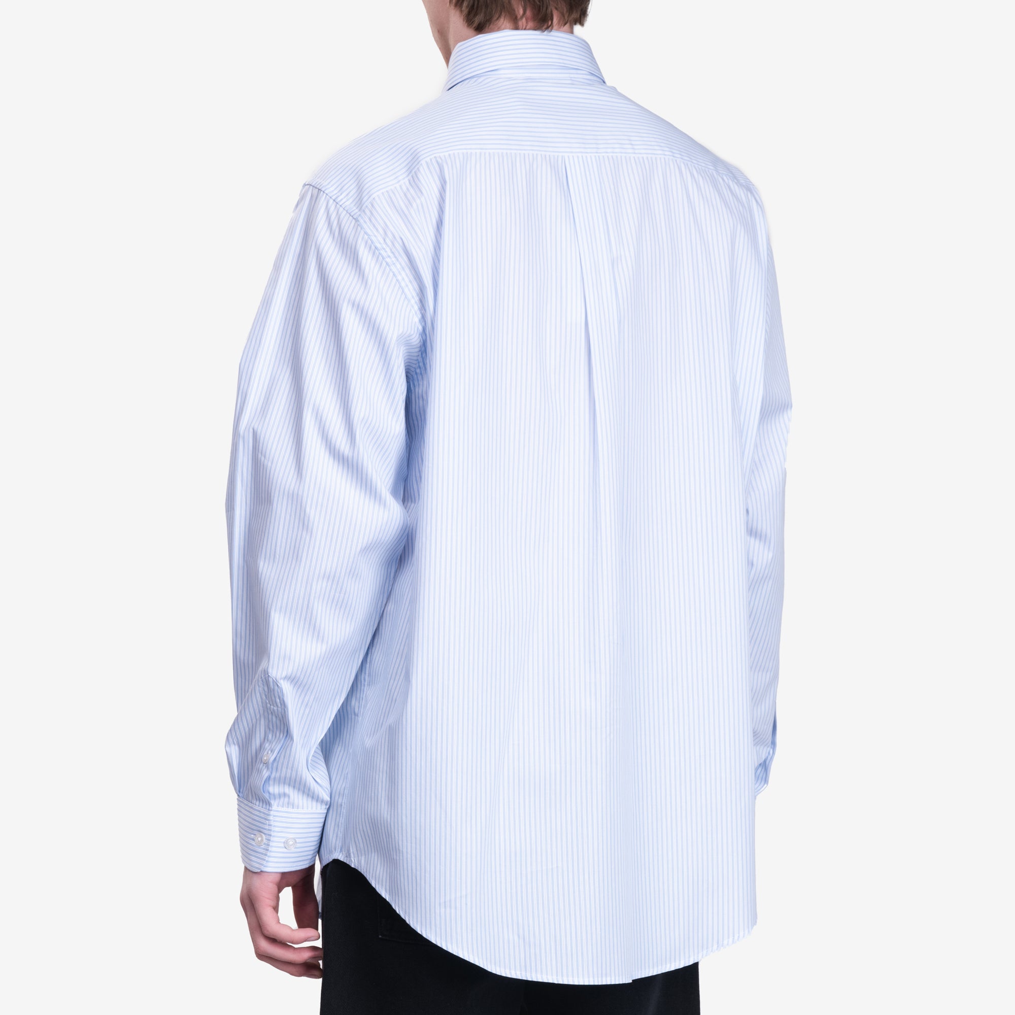 Drôle de Monsieur La Chemise Rayee Light Blue - 4