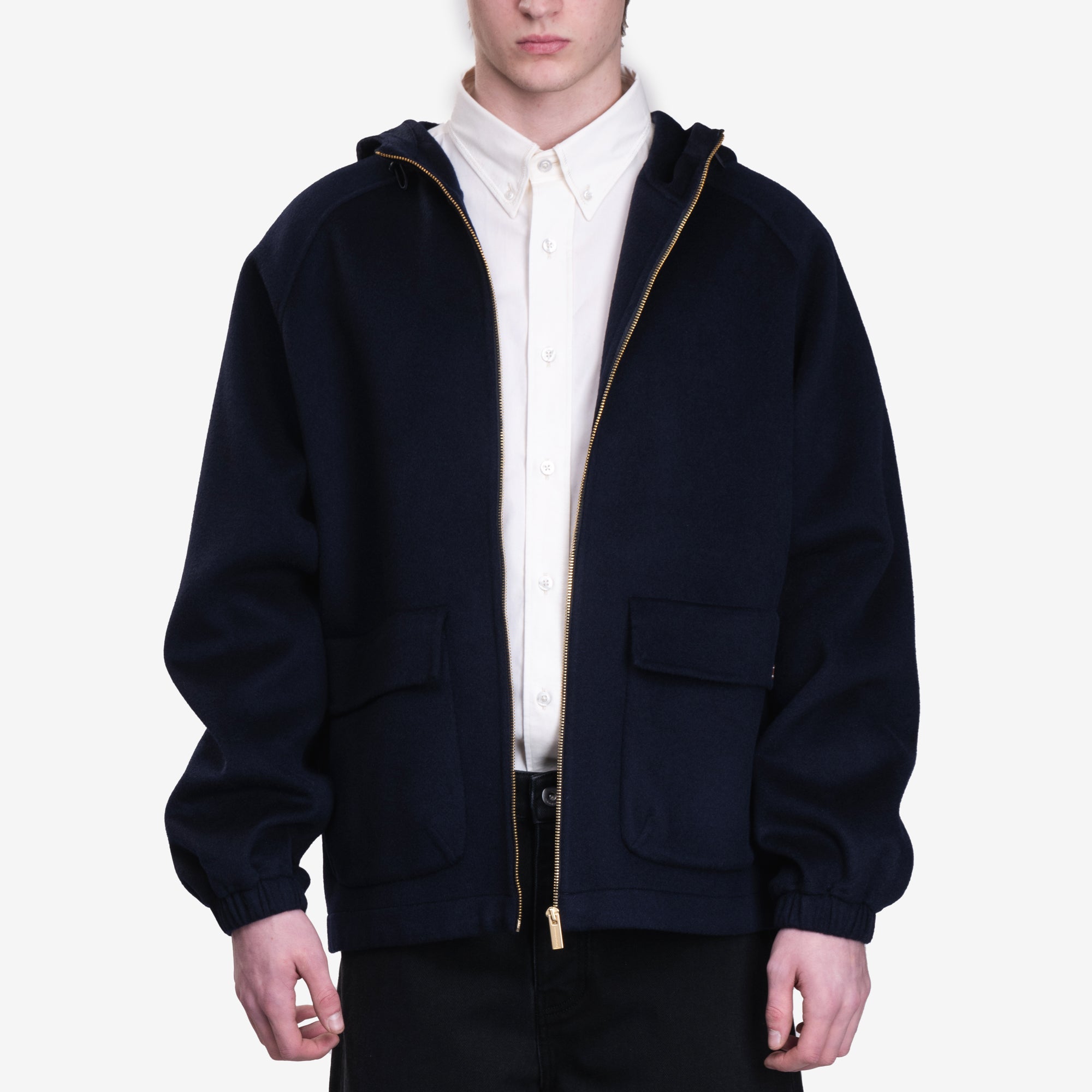 Drôle de Monsieur La Veste a Capuche Laine Navy - 1