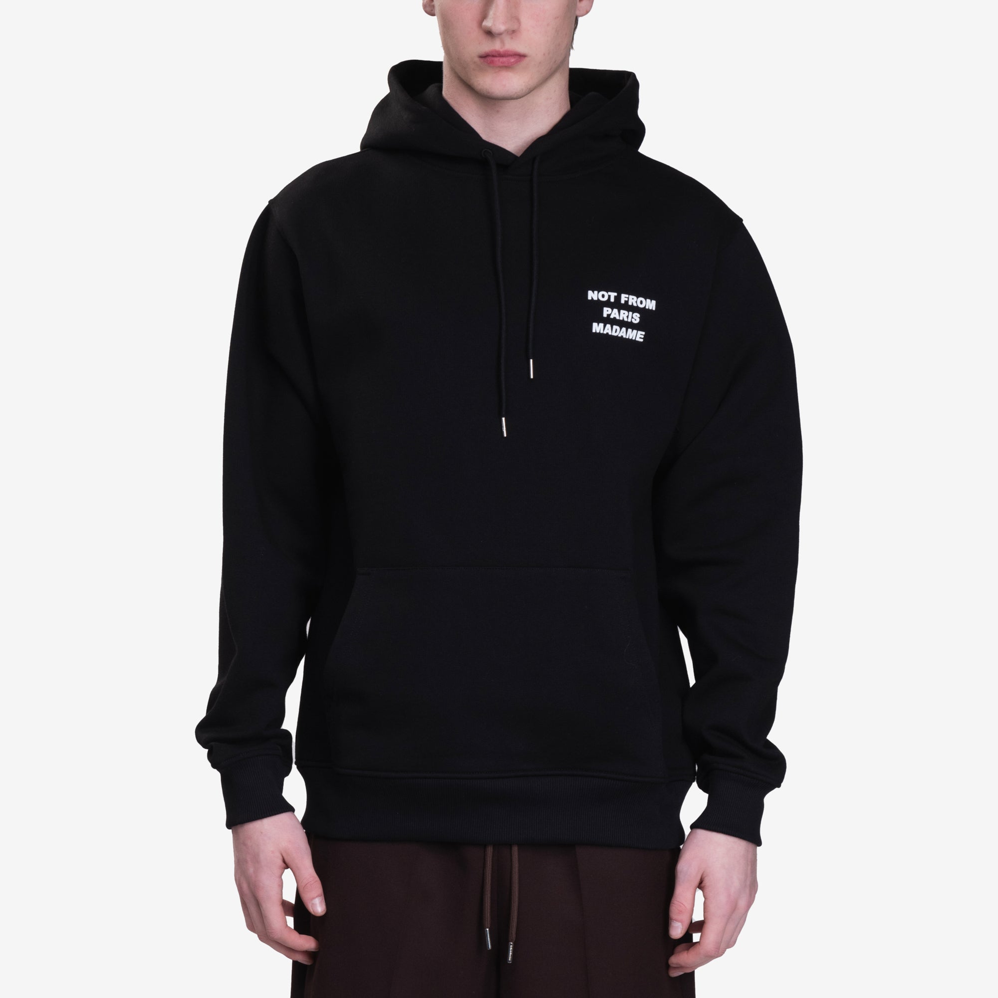 Drôle de Monsieur Le Hoodie Slogan Black - 1