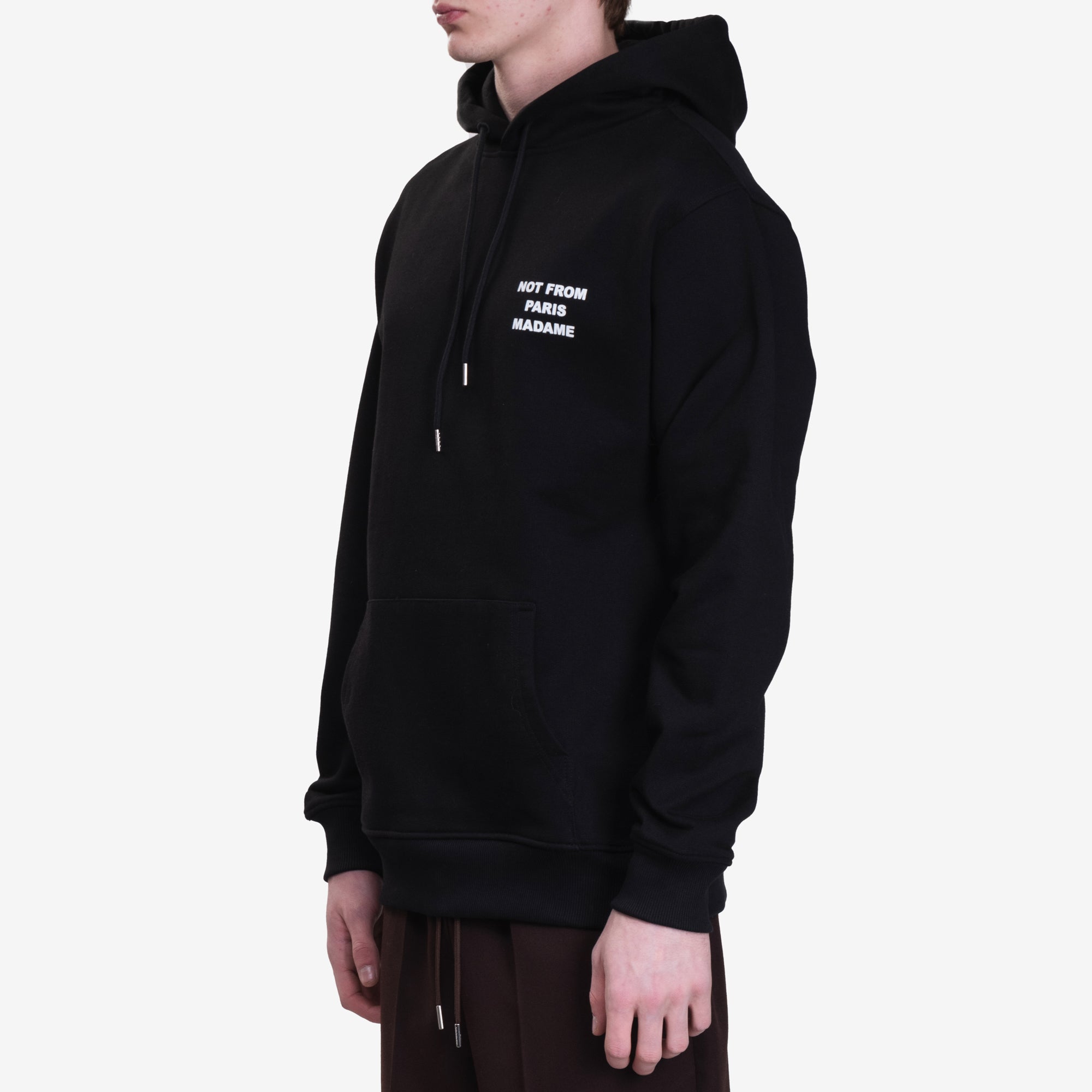 Drôle de Monsieur Le Hoodie Slogan Black - 3