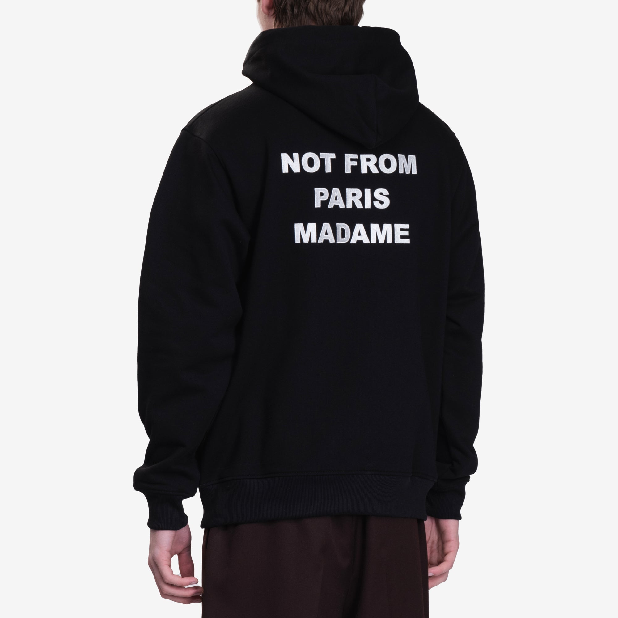 Drôle de Monsieur Le Hoodie Slogan Black - 4