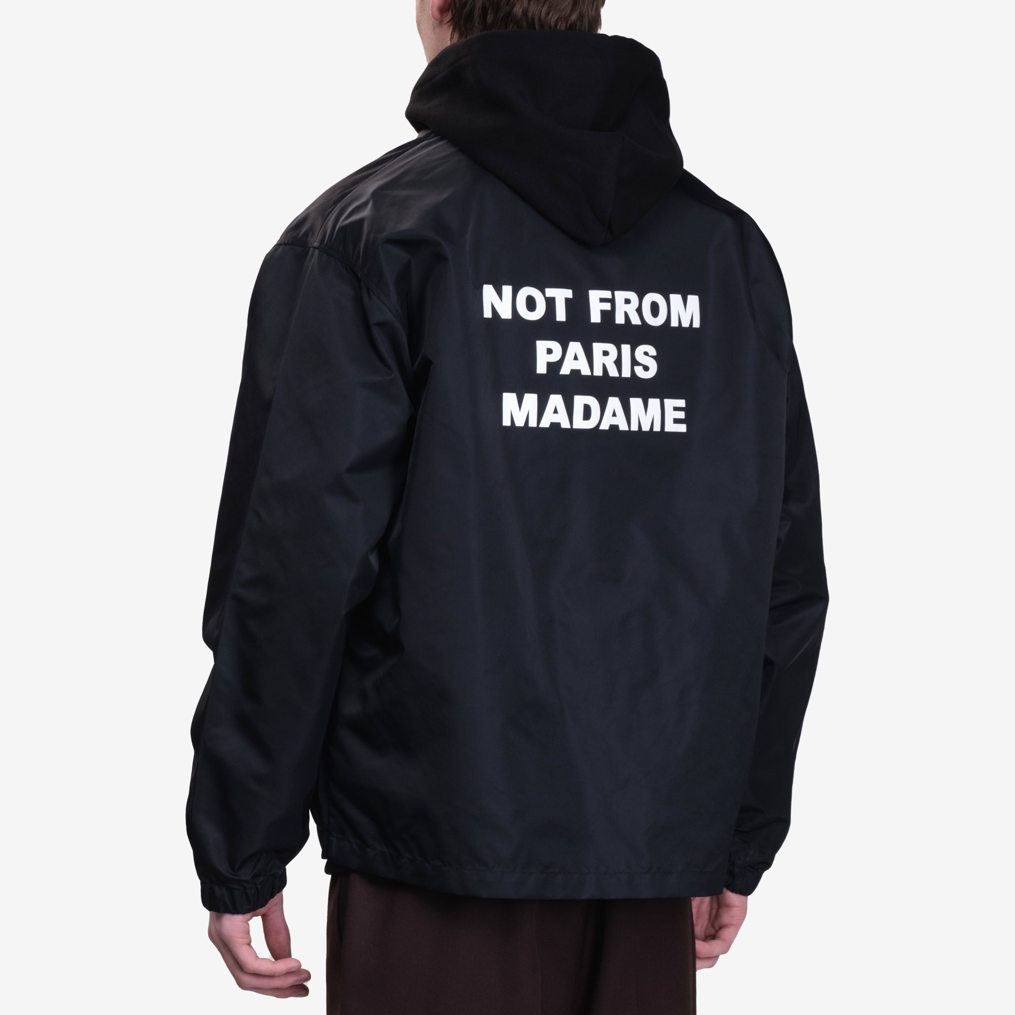 Drôle de Monsieur Le Veste Slogan Black - 4