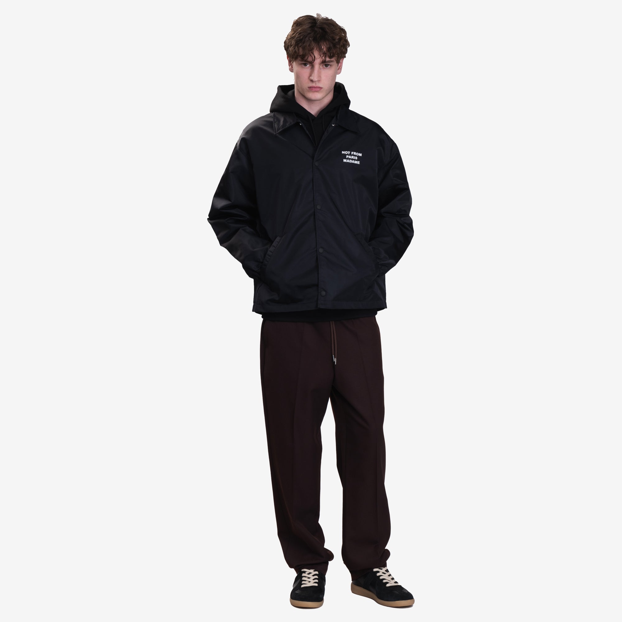 Drôle de Monsieur Le Veste Slogan Black - 2