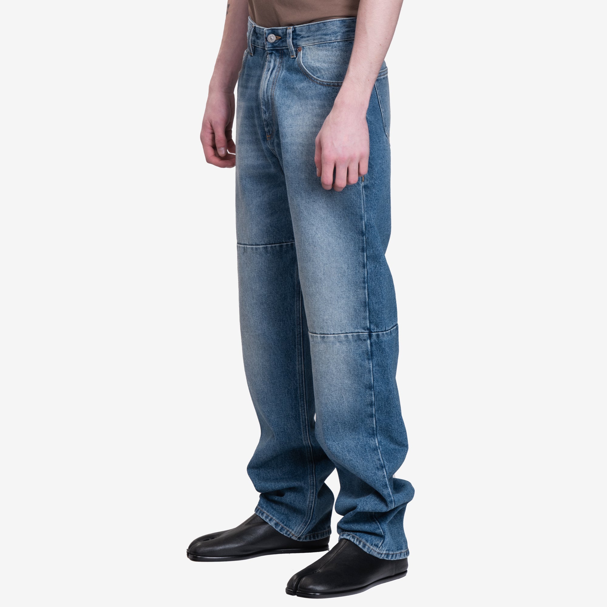 MM6 Tapered Jeans Medium Blue - 3