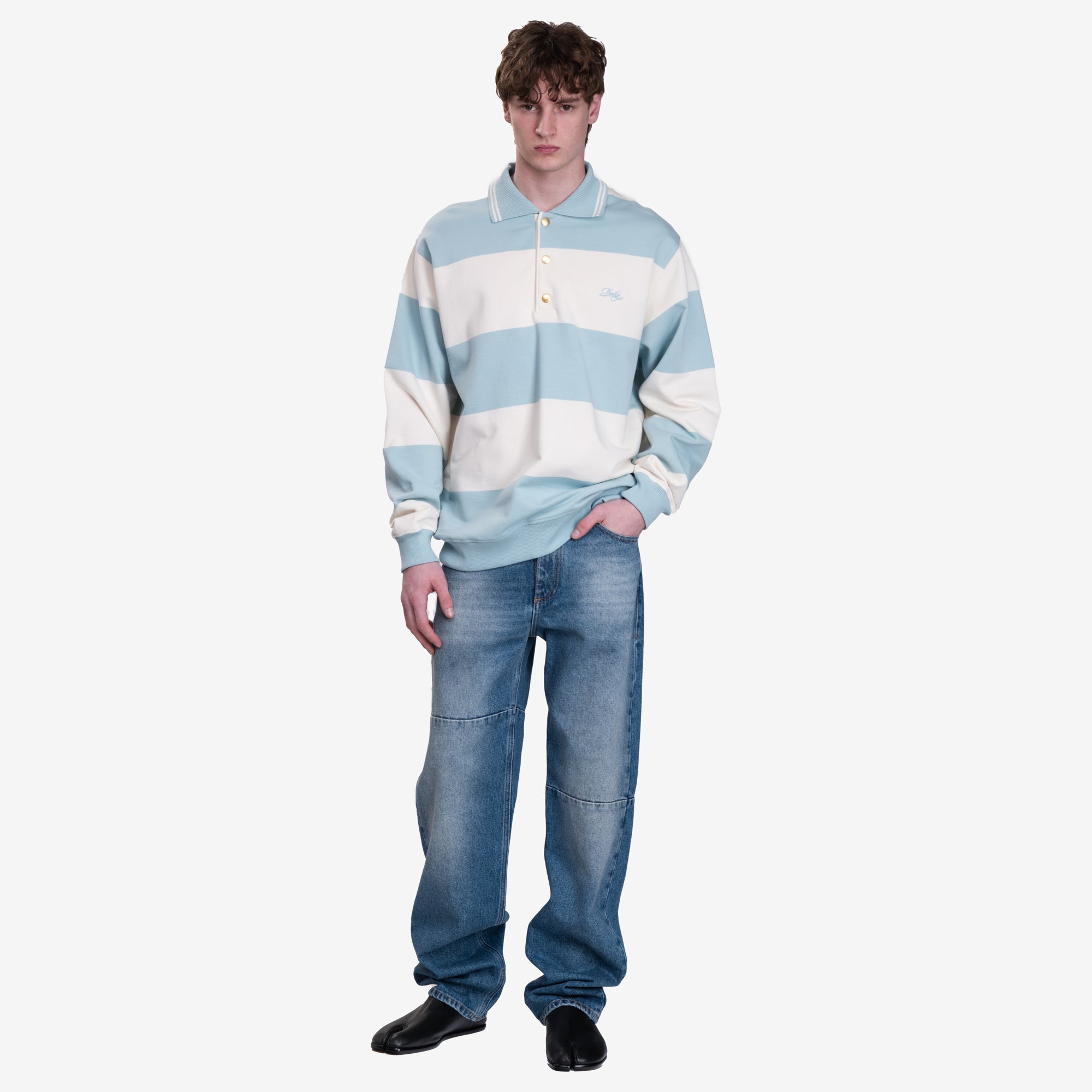 Drôle de Monsieur Le Polo Drole Raye Blue - 2