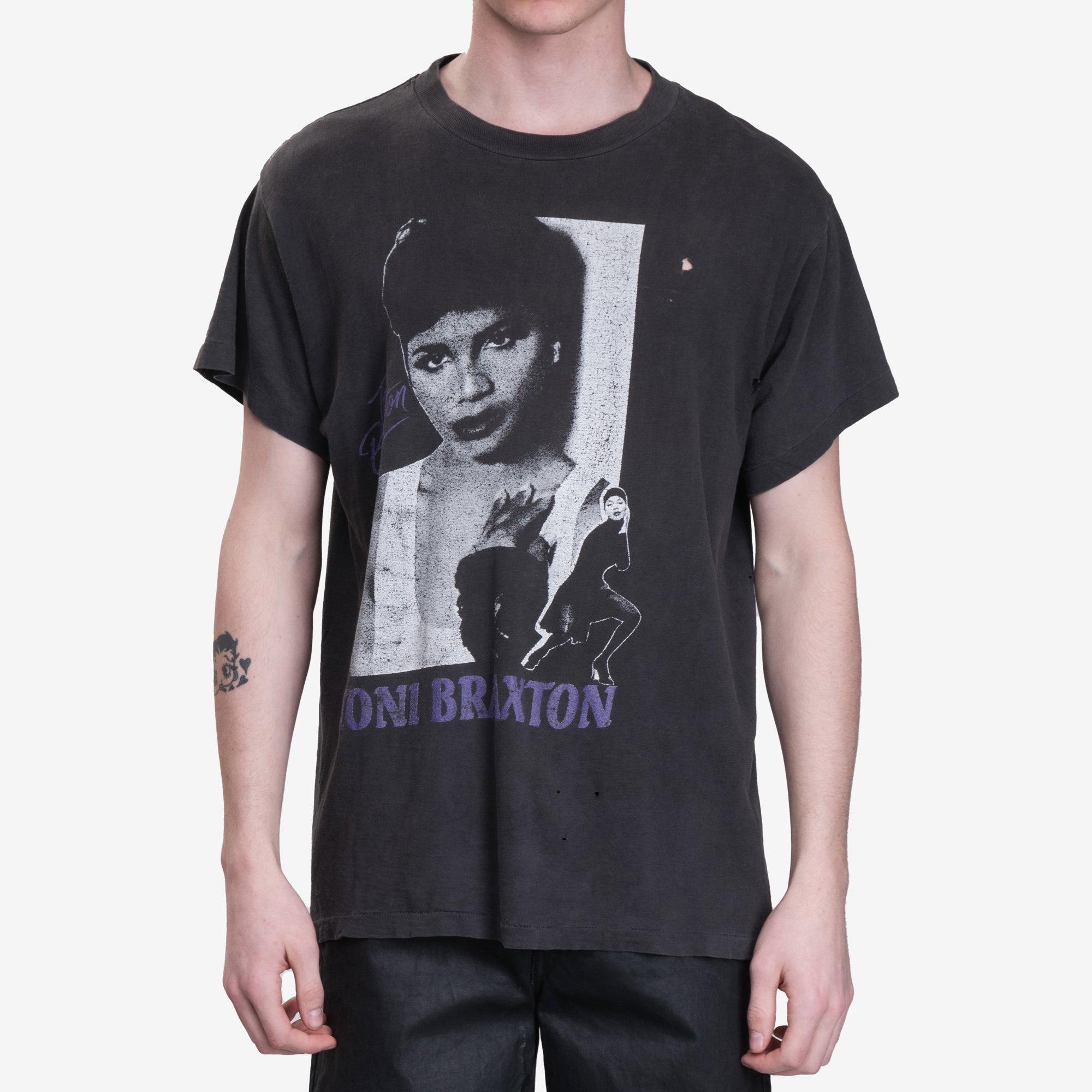 Earthling VIP Mens Toni Braxton Vintage T-Shirt in Black