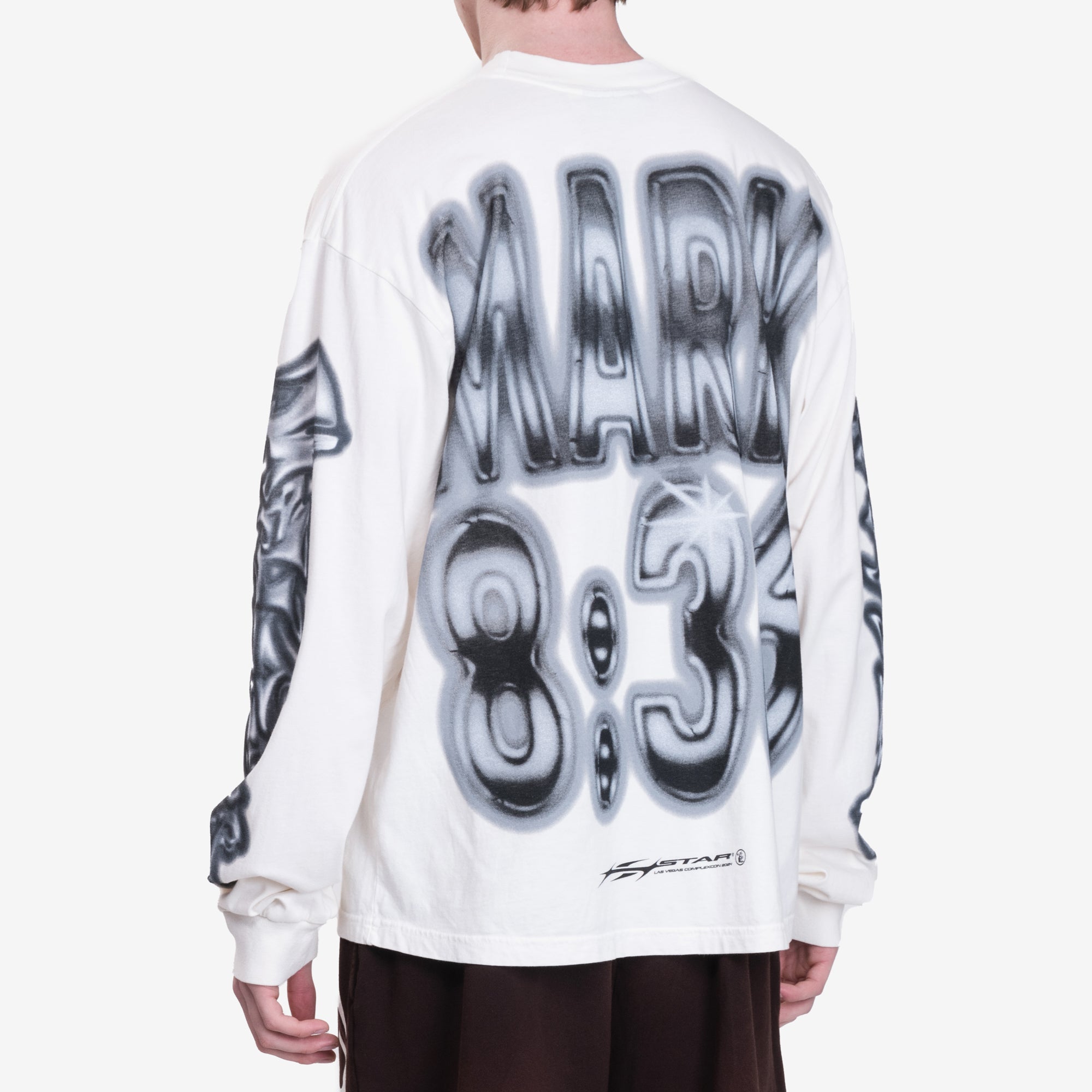 HELLSTAR Mark Long Sleeve T-Shirt White - 4