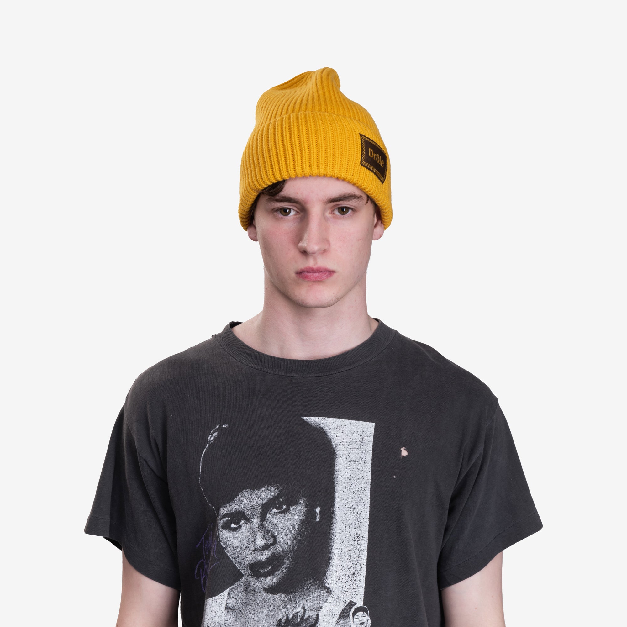 Drôle de Monsieur Le Bonnet Laine Yellow - 2