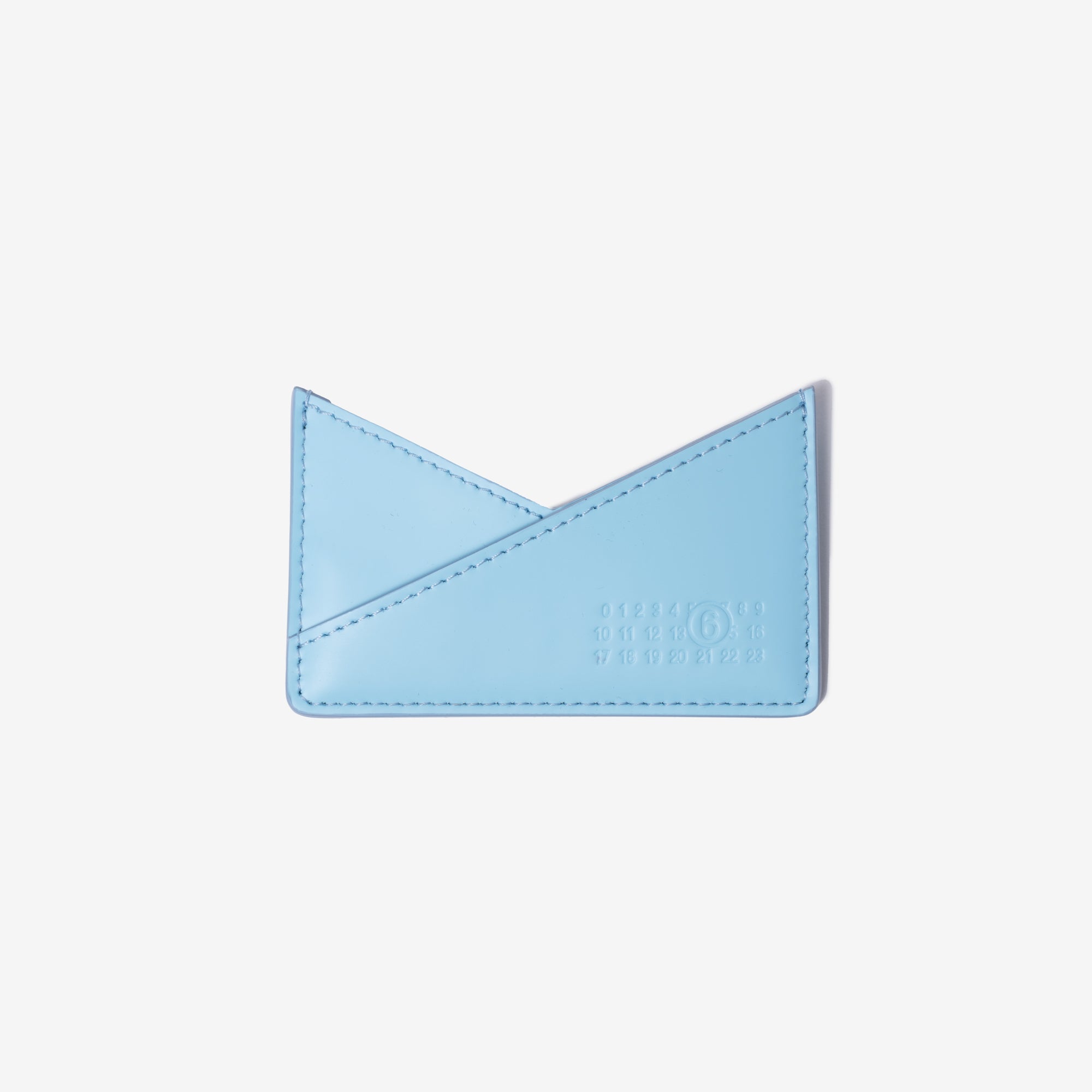 MM6 Japanese 6 Cardholder Blue Topaz - 1