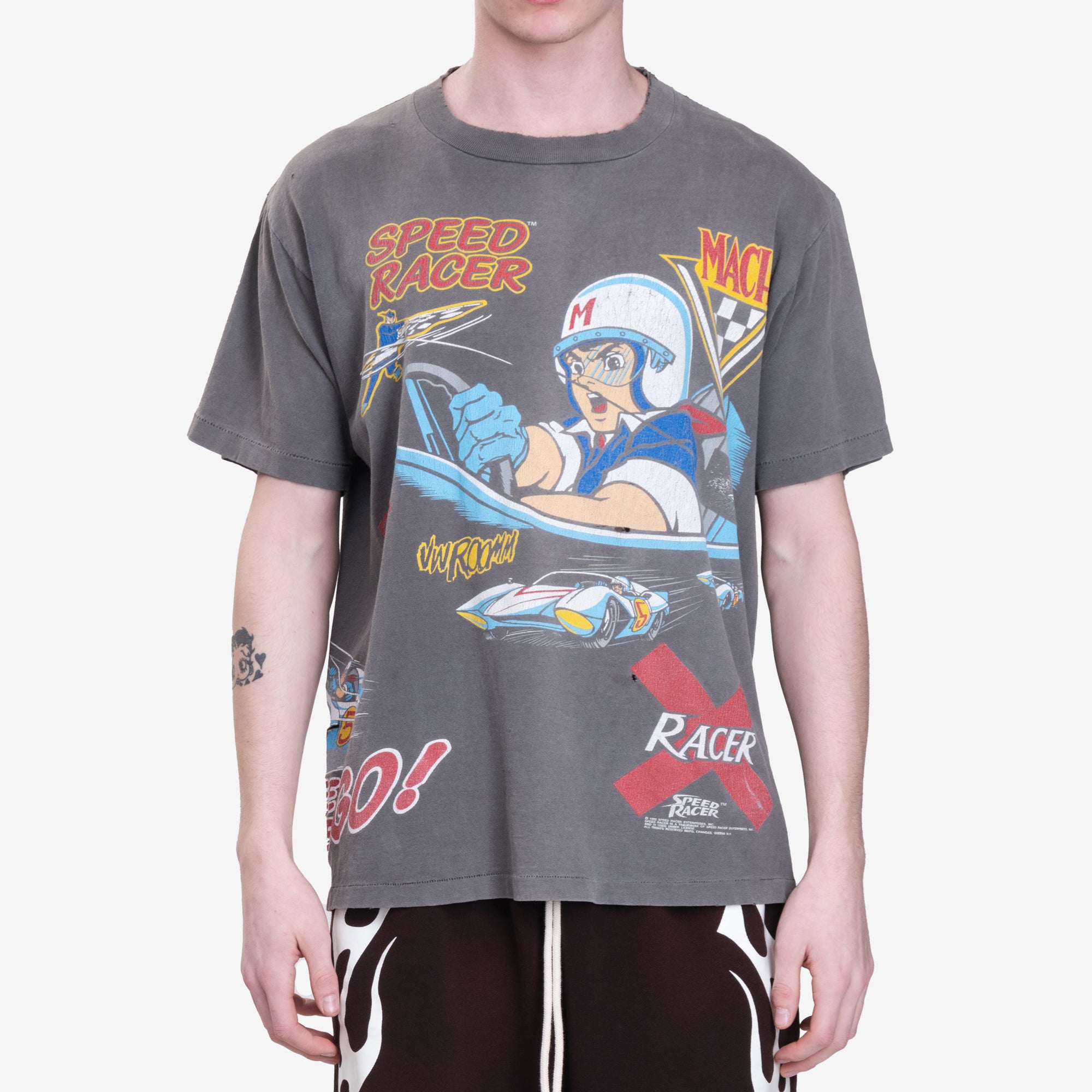 Earthling VIP Speed Racer Vintage T-Shirt Black - 1