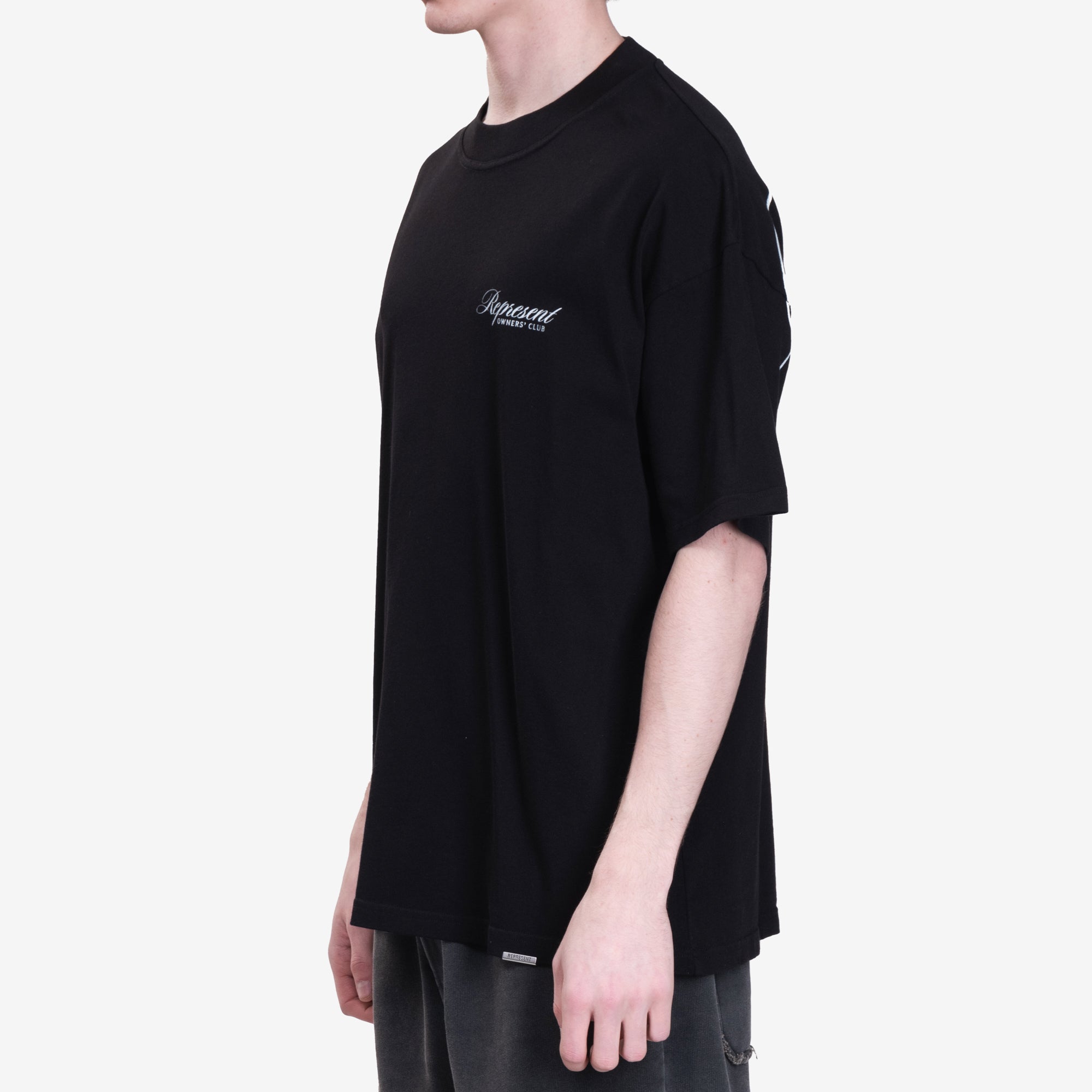 Represent Owners Club Script T-Shirt Black - 3