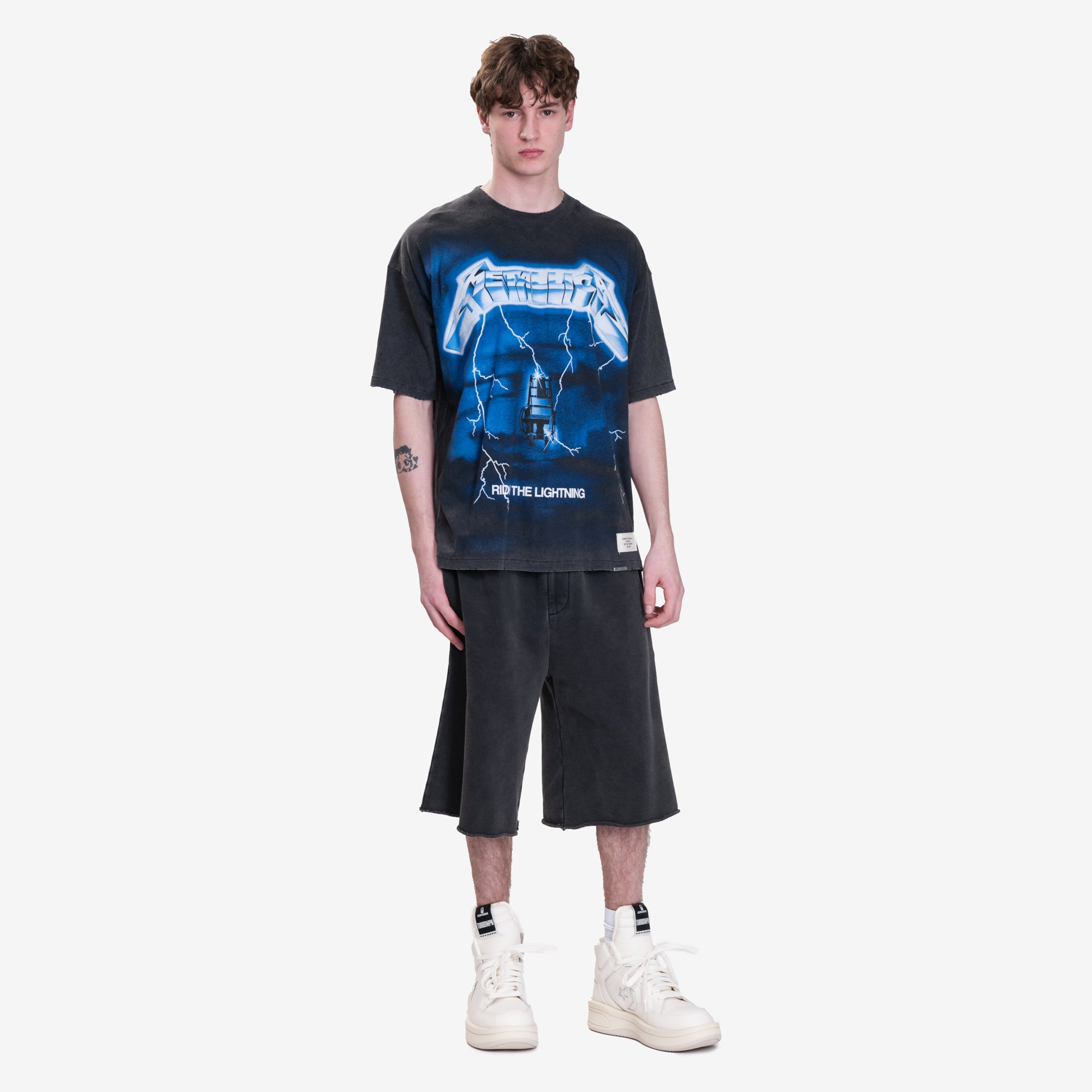 Represent Metallica Ride the Lightning T-Shirt Vintage Grey - 2