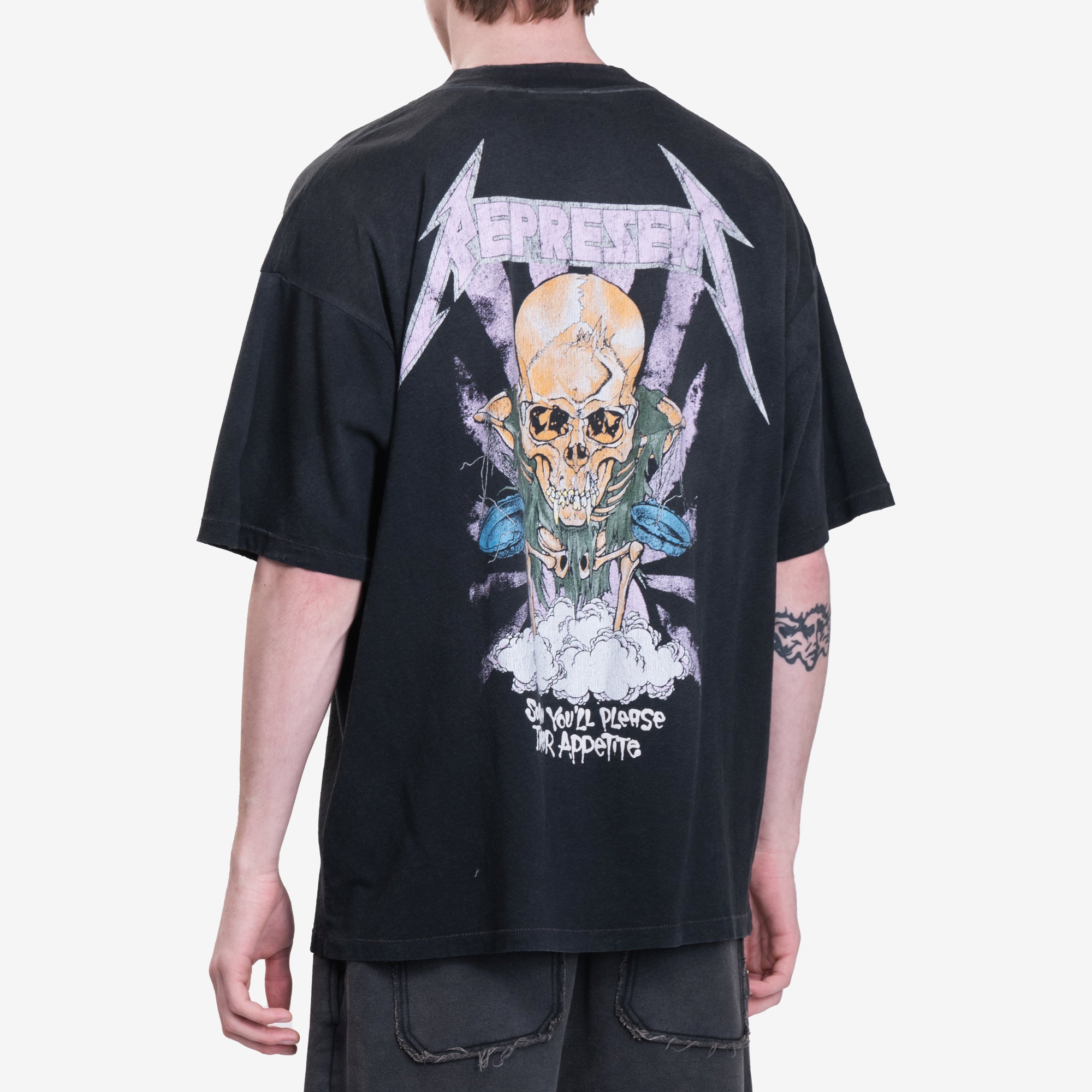 Represent Metallica Justice T-Shirt Stained Black - 4