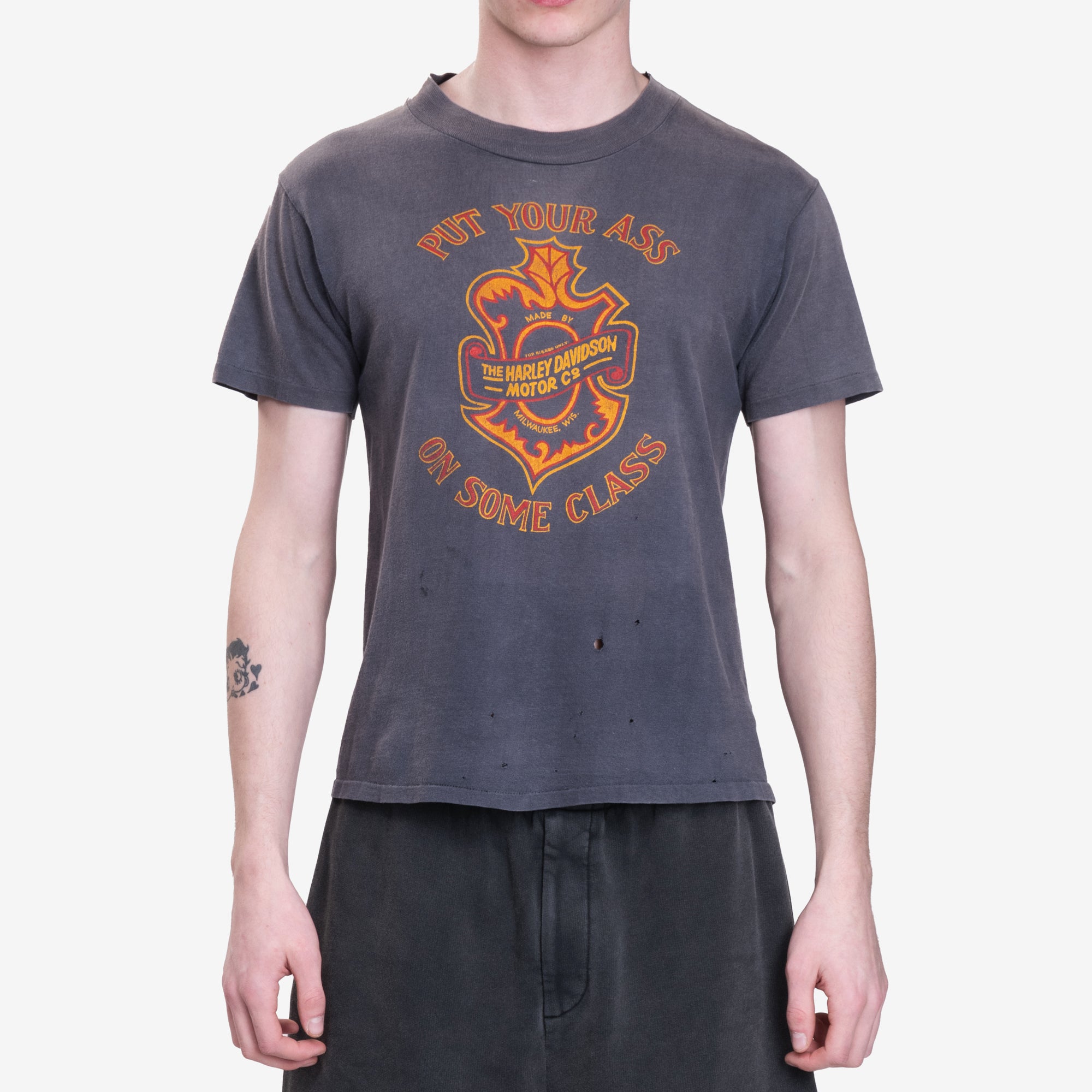 Earthling VIP Harley Davidson Glendale Vintage T-Shirt Black - 1